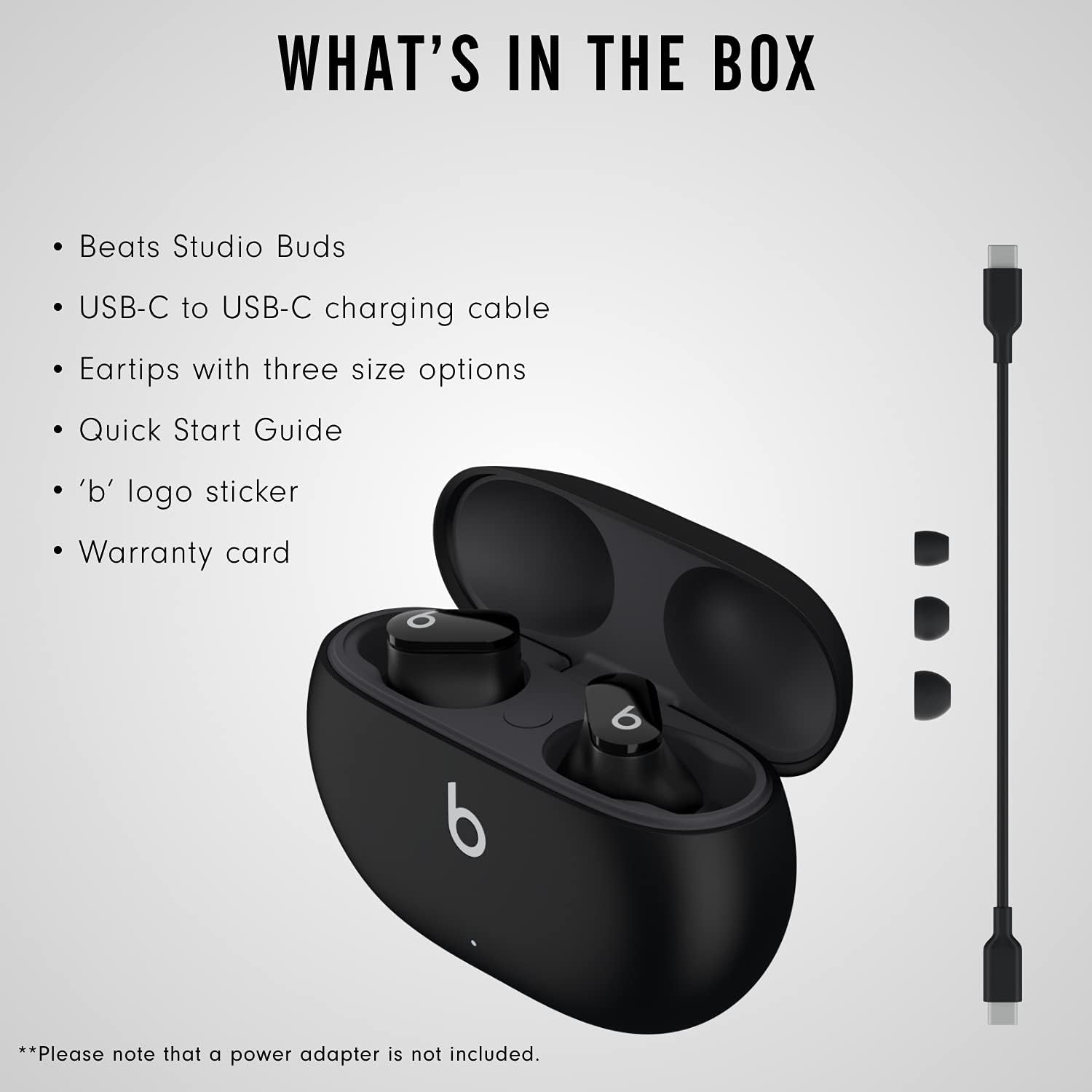Open Box - Beats Studio Buds Black