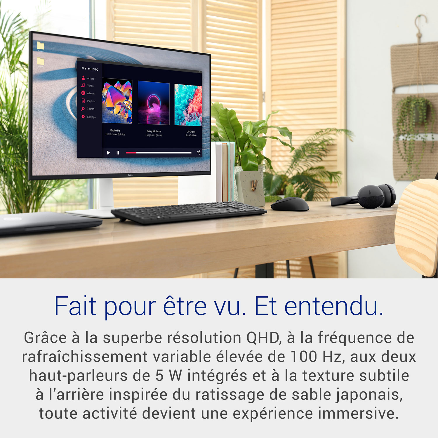 Dell 27" WQHD 100Hz 4ms IPS LED Monitor - Silver