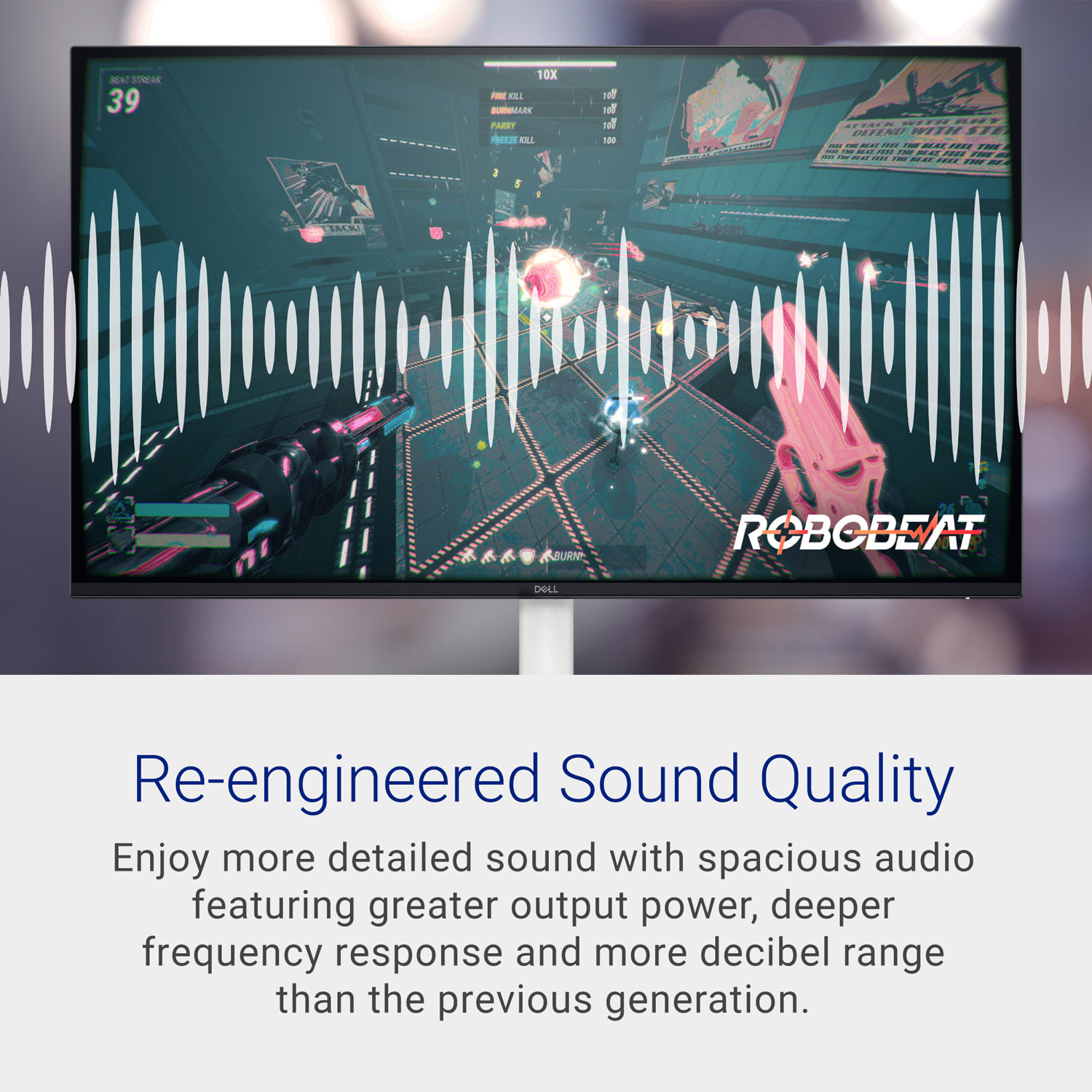 Dell 27" WQHD 100Hz 4ms IPS LED Monitor - Silver