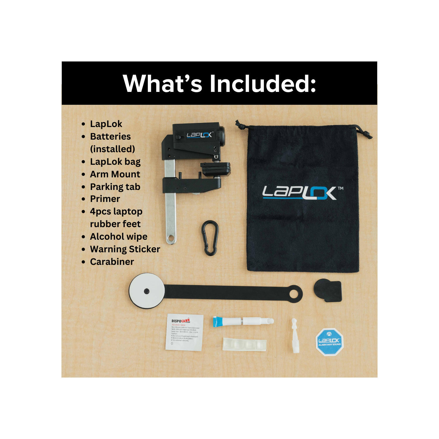 TechLok LapLok Intelligent Universal Laptop Lock Device | Compatible with All Types of Tablets and Laptops | Durable Anti-Theft Security Laptop