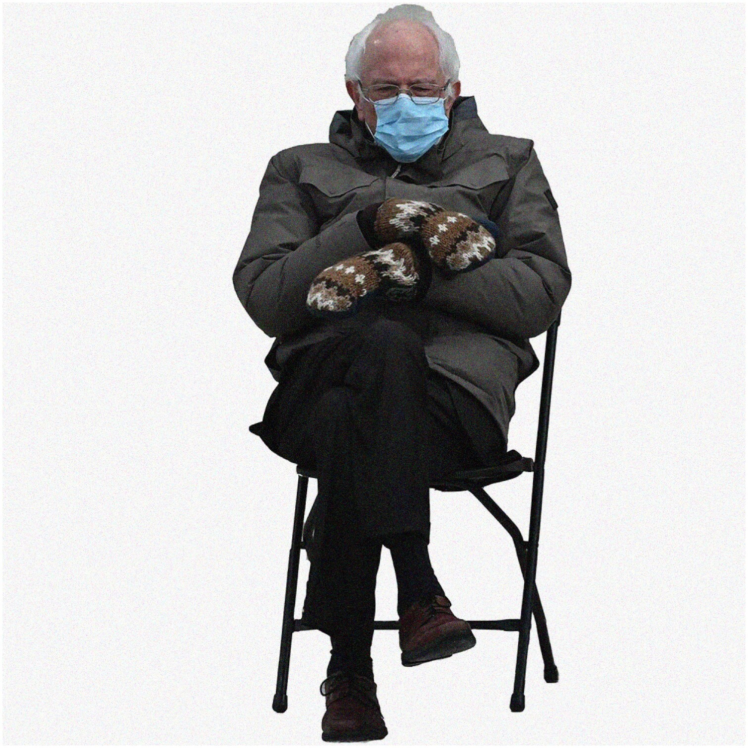 Mittens of the Revolution: Bernie Sanders Meme 55" Cardboard Cutout