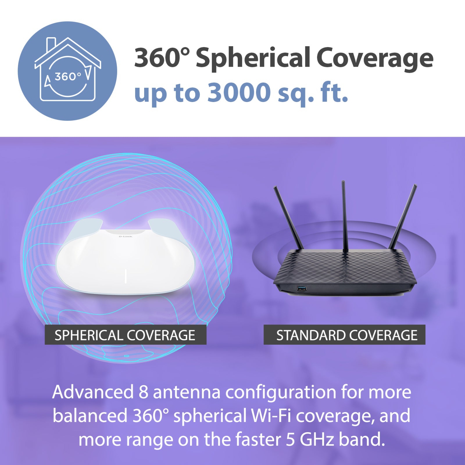 Système Wi-Fi 6 maison intégrale maillé AX3000 Aquila Pro de D-Link - Ensemble de 3 - M30 Go/3 To