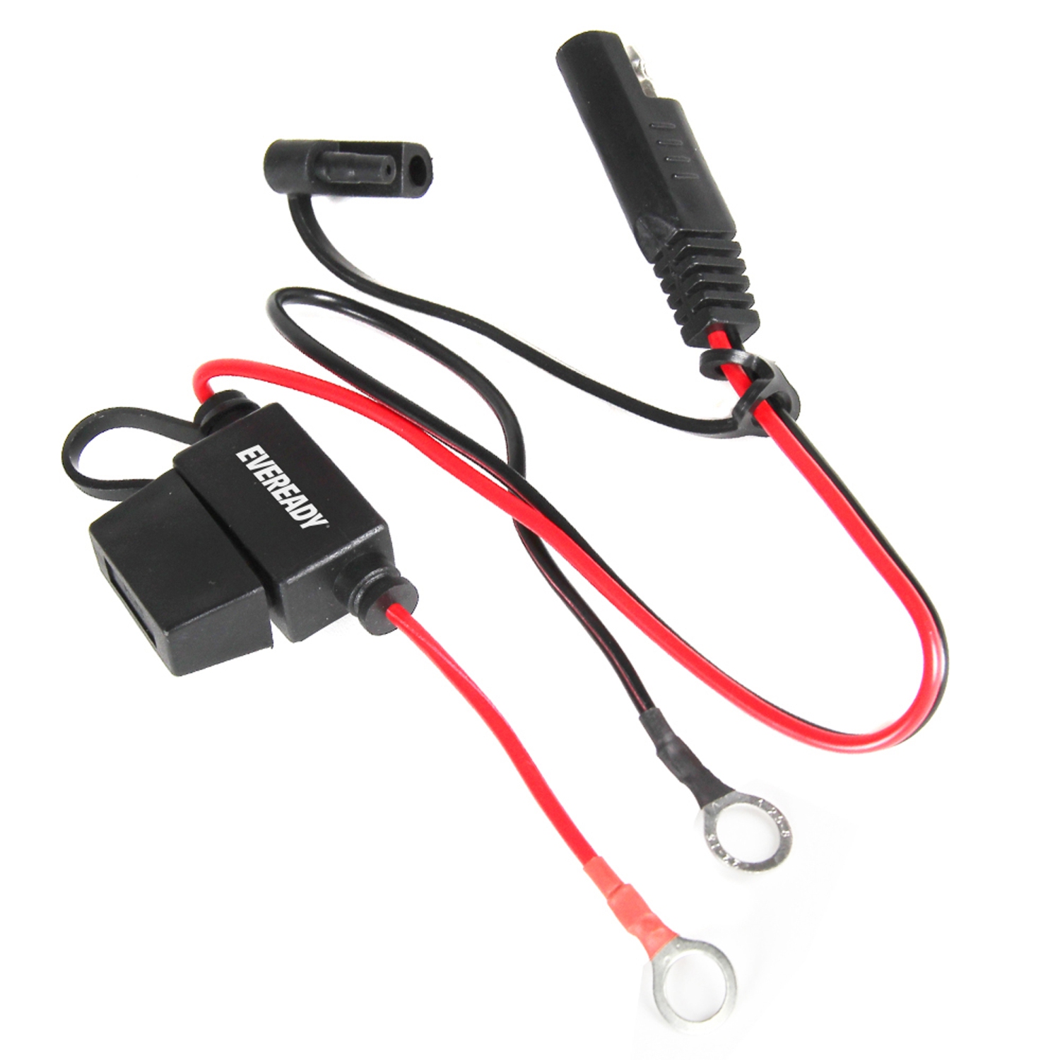 Eveready 1-amp Automatic 6-volt/12-volt Battery Charger/Maintainer - Black