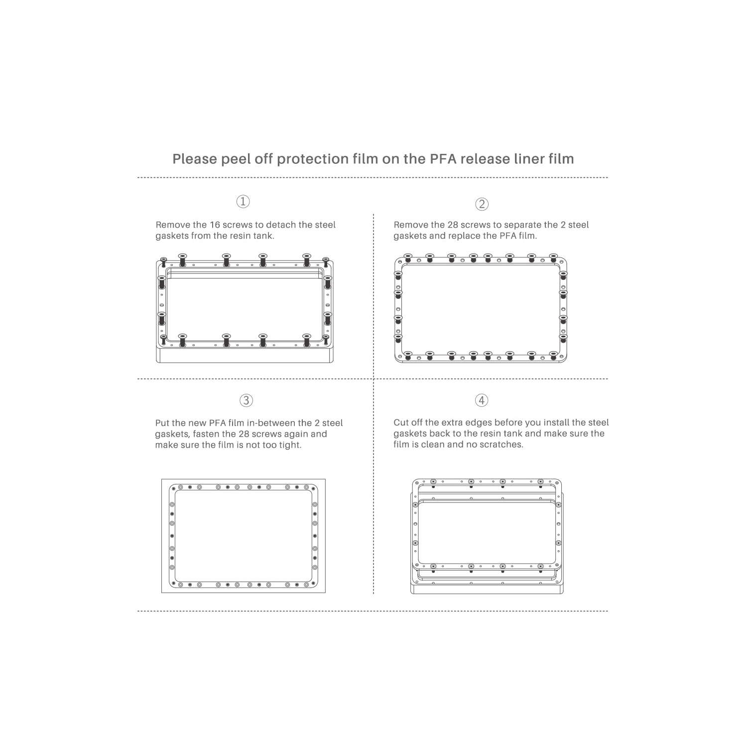 ELEGOO Saturn PFA Film Replacement for Saturn 2/ 8K/ 3/ 4/ 4 Ultra