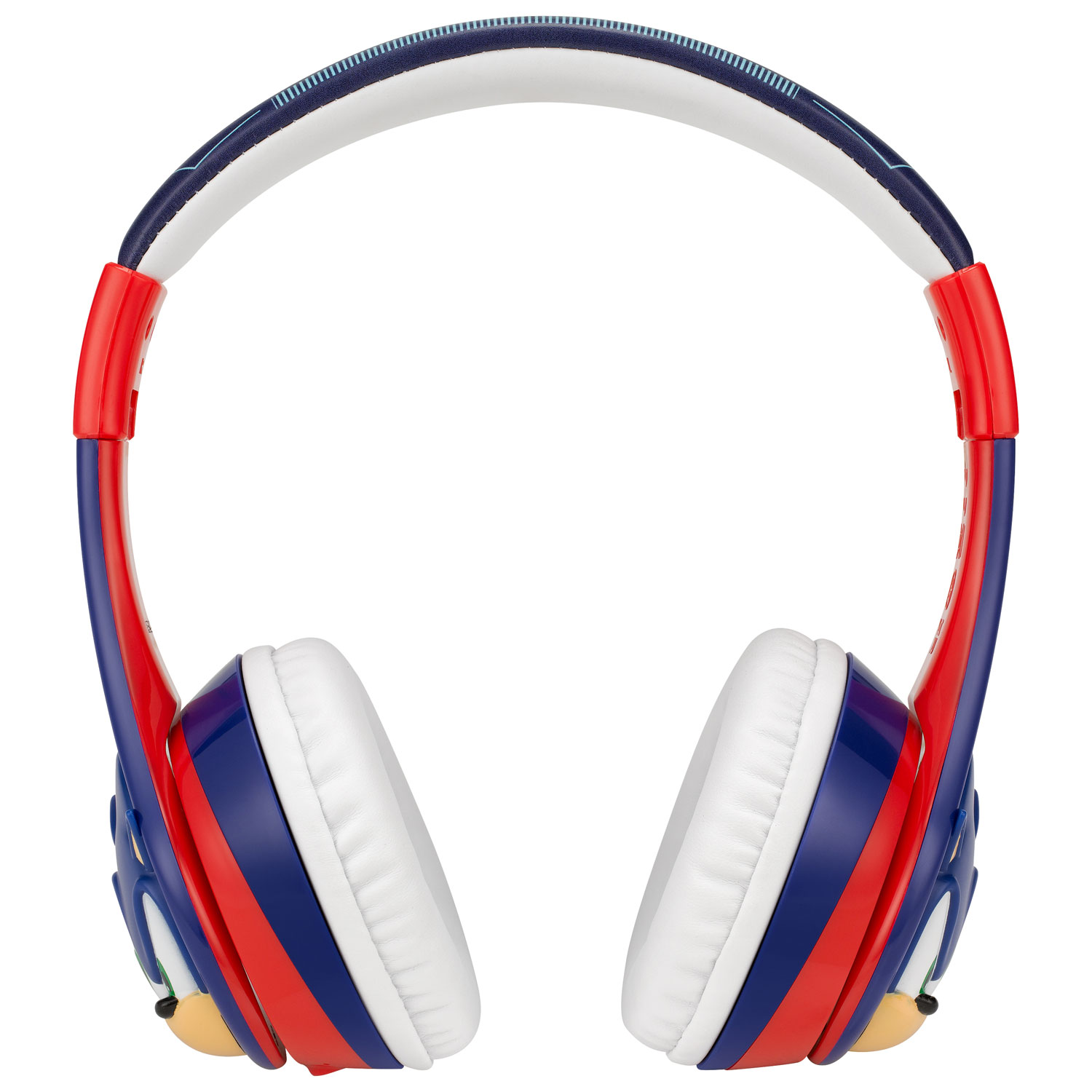 KIDdesigns Sonic Over-Ear Bluetooth Kids Headphones with Microphone - Blue/Red/White