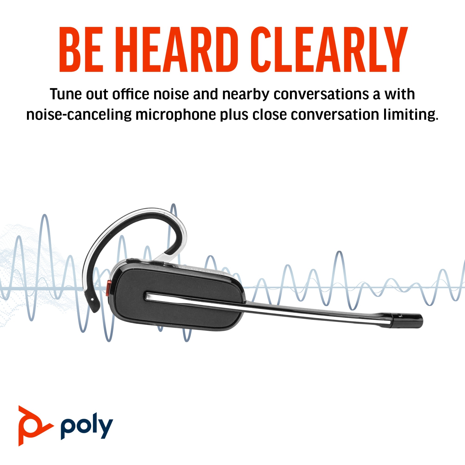 HPI POLY In-Ear Noise Cancelling Truly Wireless Bluetooth 5.2 Headsets with Mic - Black