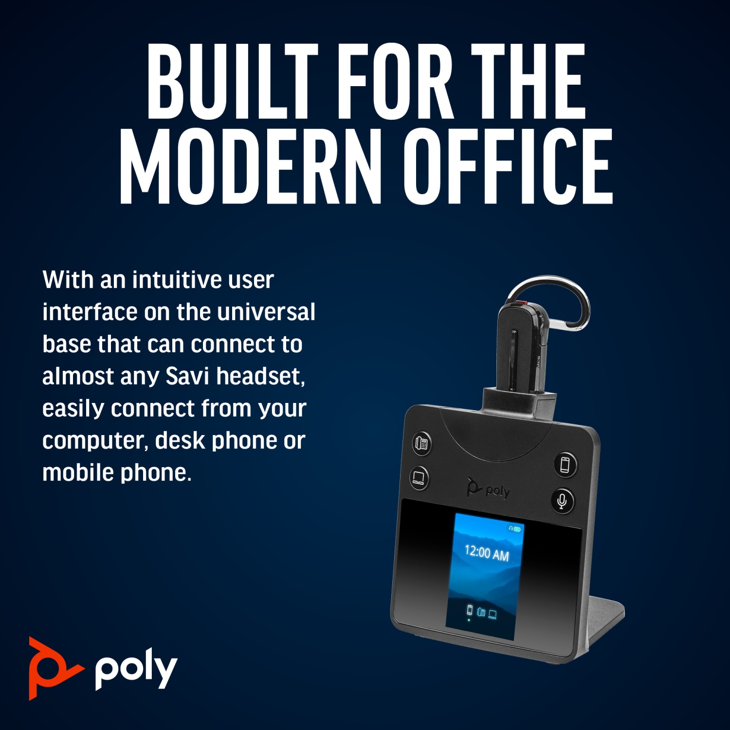 HPI POLY In-Ear Noise Cancelling Truly Wireless Bluetooth 5.2 Headsets with Mic - Black