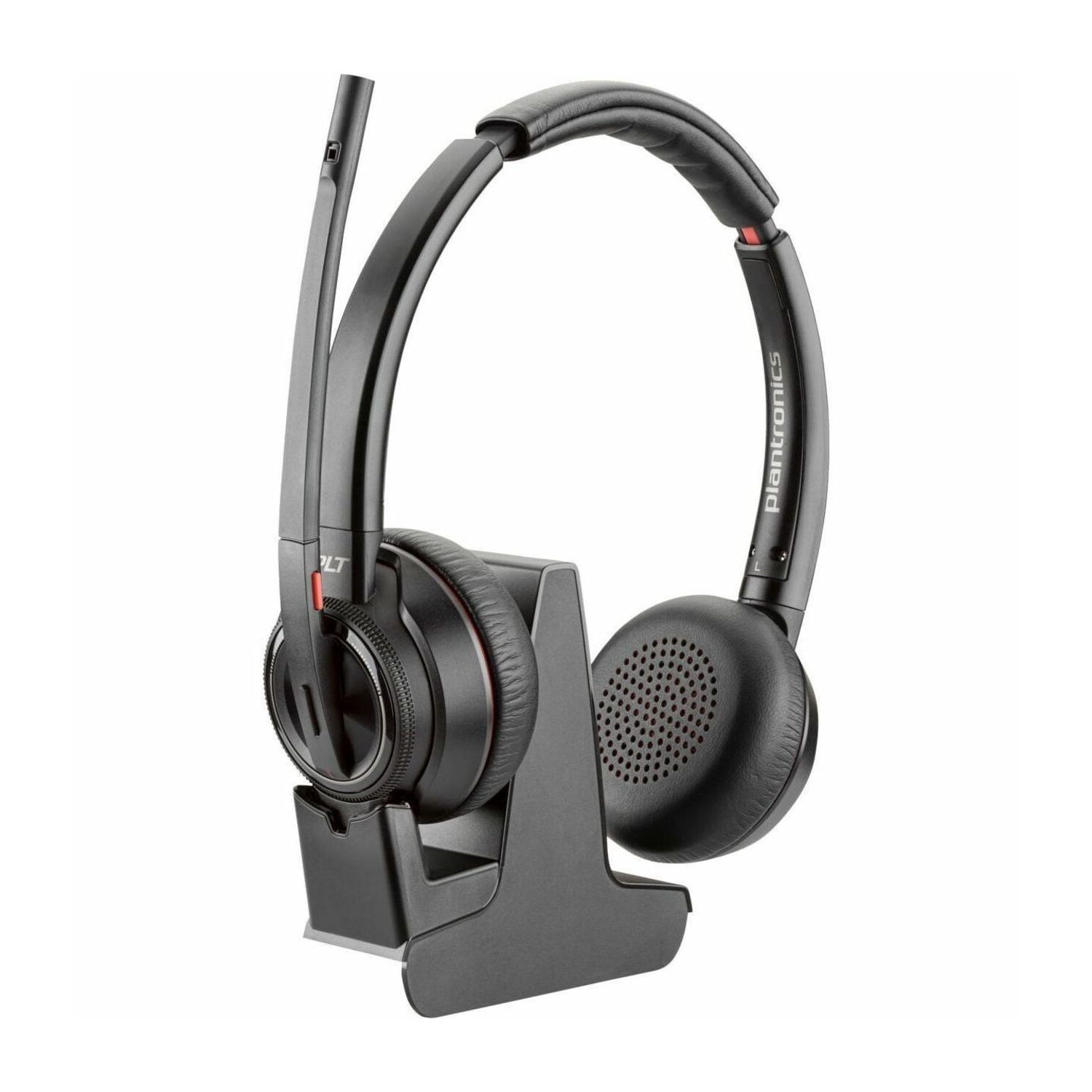 HPI POLY On-Ear Active Noise Cancelling Truly Wireless Bluetooth 4.2 Headsets with Mic - Black