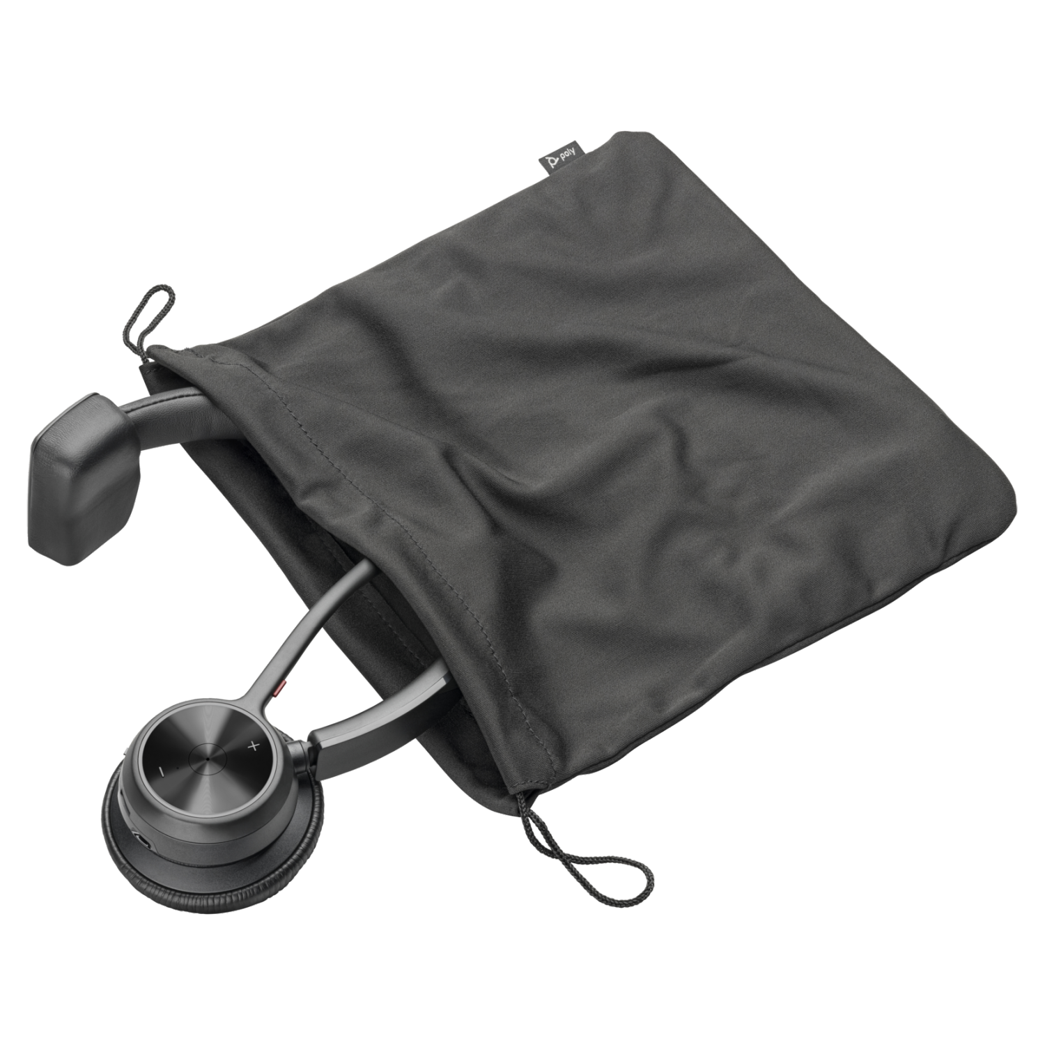 Casque d'écoute sans fil Bluetooth 5,1 à suppression du bruit passive POLY avec micro HPI - Noir