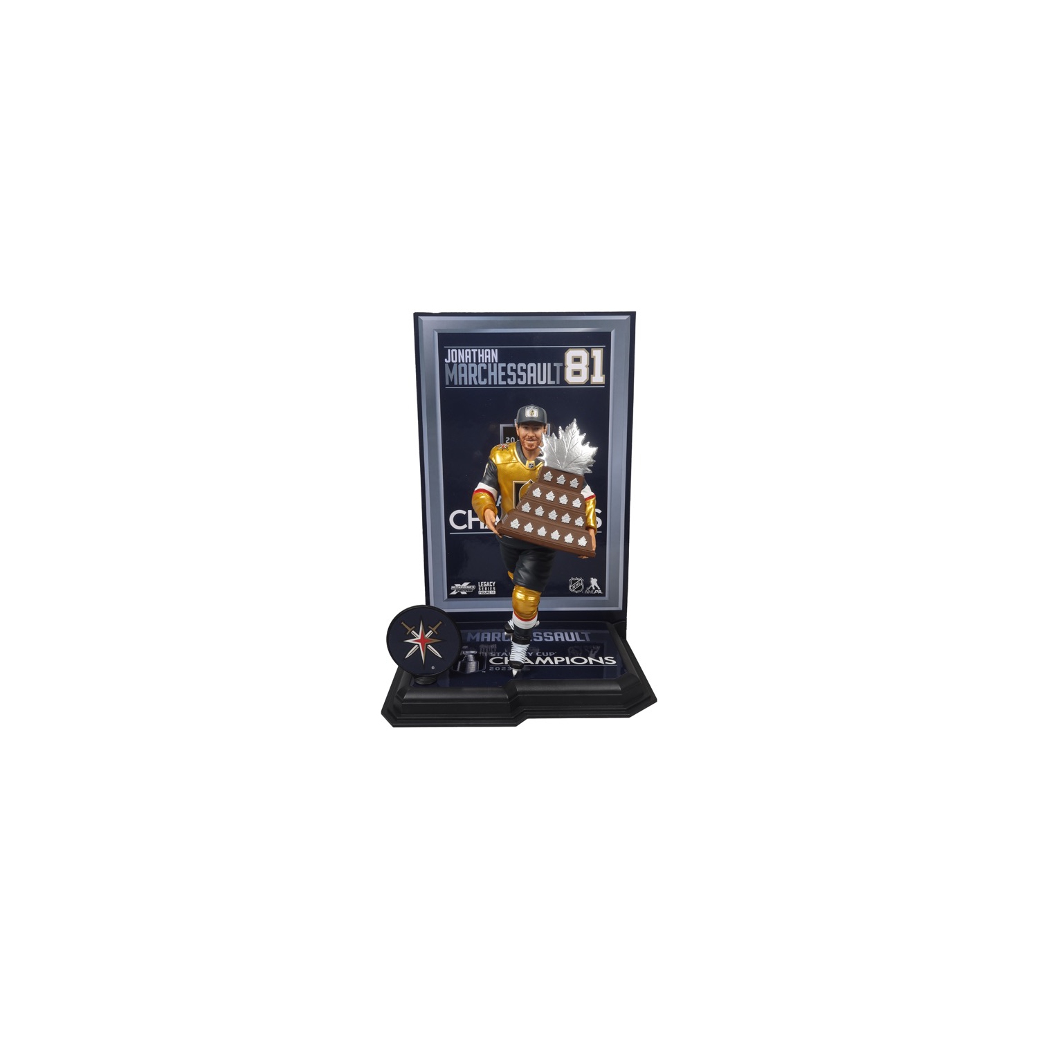 McFarlane Toys NHL Jonathan Marchessault (Vegas Golden Knights) Conn Smythe Trophy & Stanley Cup SportsPicks NHL Legacy Series 7" Hockey Figure