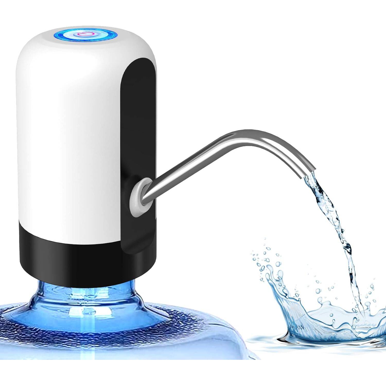 Distributeur d'eau de 5 gallons, distributeur d'eau rechargeable pour bouteille de 5 gallons à chargement par le bas, distributeur d'eau potable