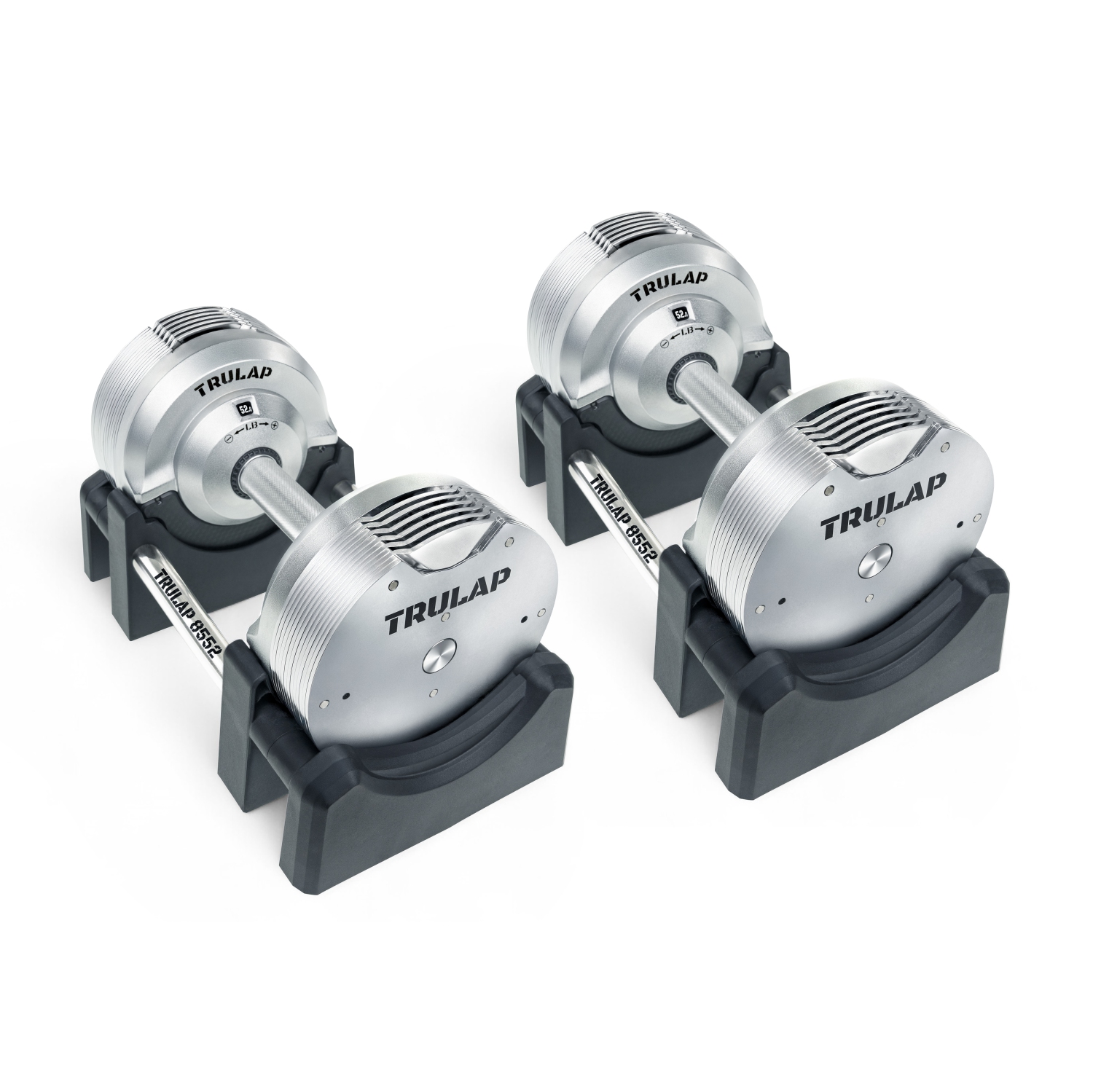 HALTÈRES RÉGLABLES TRULAP 8552 - 28 haltères en 1 ensemble (8,5 lb - 52 lb | 4 kg - 23,5 kg) - Ensemble de 2