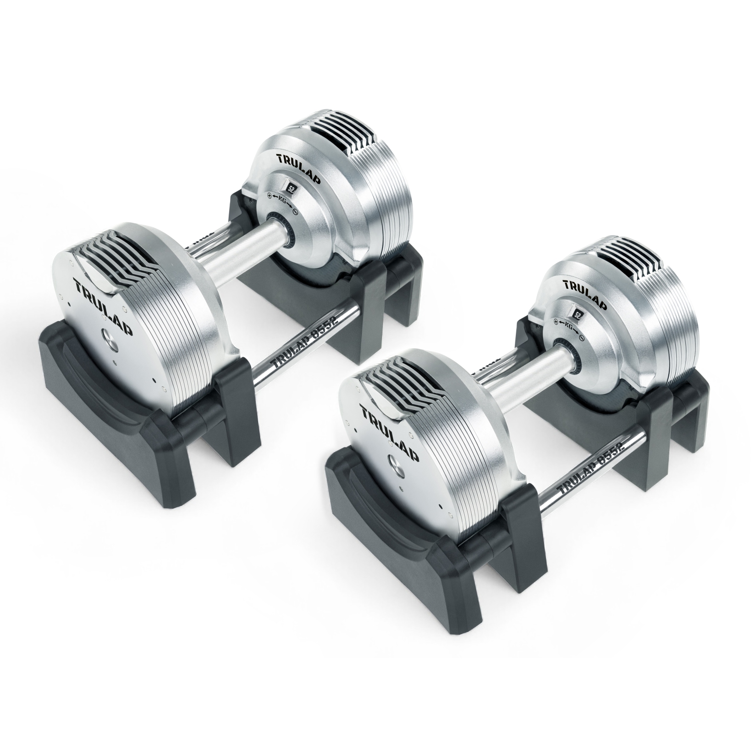 HALTÈRES RÉGLABLES TRULAP 8552 - 28 haltères en 1 ensemble (8,5 lb - 52 lb | 4 kg - 23,5 kg) - Ensemble de 2