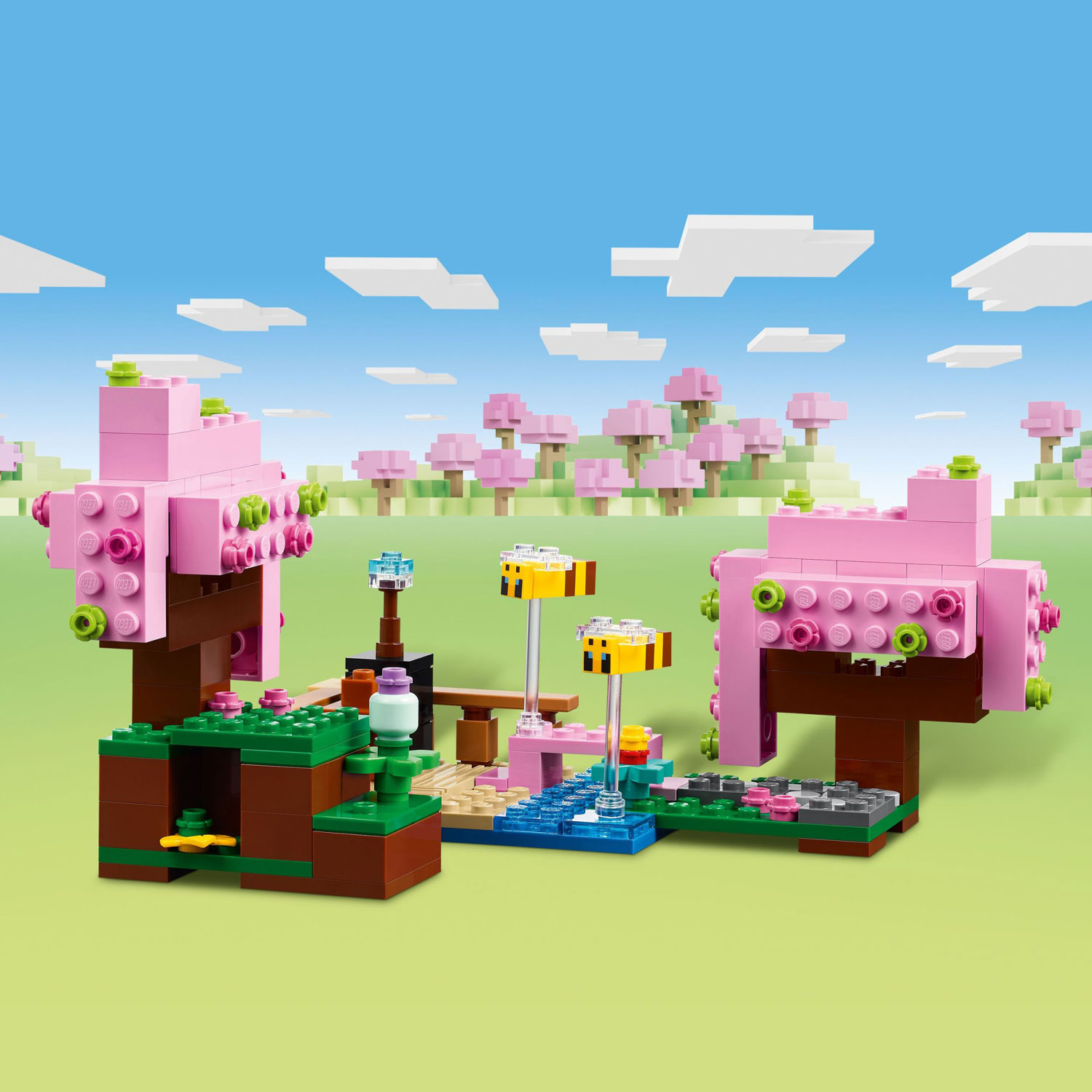 LEGO Minecraft: The Cherry Blossom Garden - 304 Pieces