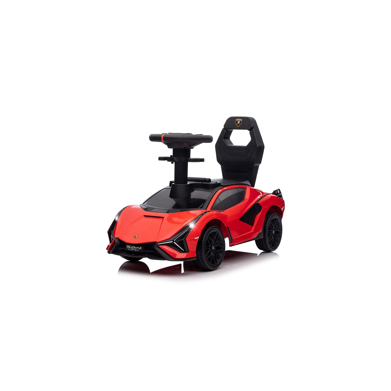 Voltz Toys Ride-on Push Car for Kids, Licensed Lamborghini SIAN for Toddlers 18-60 Months, Sliding Walker Toy Car with Music, Lights and Under Seat