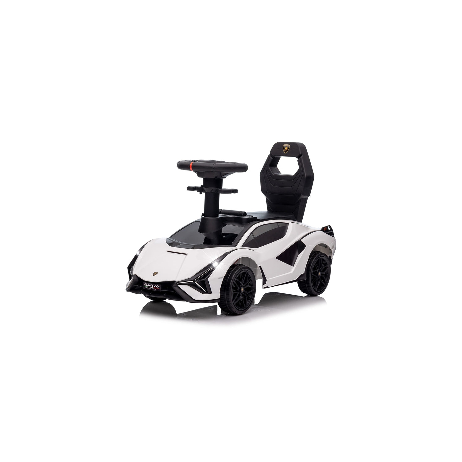Voltz Toys Ride-on Push Car for Kids, Licensed Lamborghini SIAN for Toddlers 18-60 Months, Sliding Walker Toy Car with Music, Lights and Under Seat