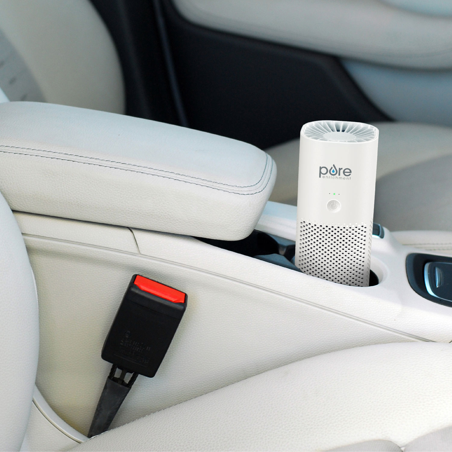 Pure Enrichment PureZone Portable Air Purifier with HEPA Filter - White