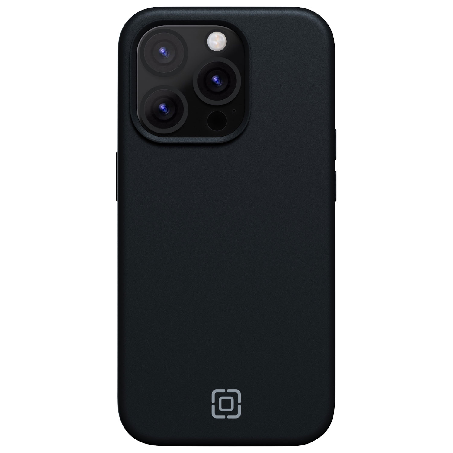 Étui rigide ajusté en silicone Sensor d'Incipio avec protecteur de lentille pour iPhone 15 Pro - Noir