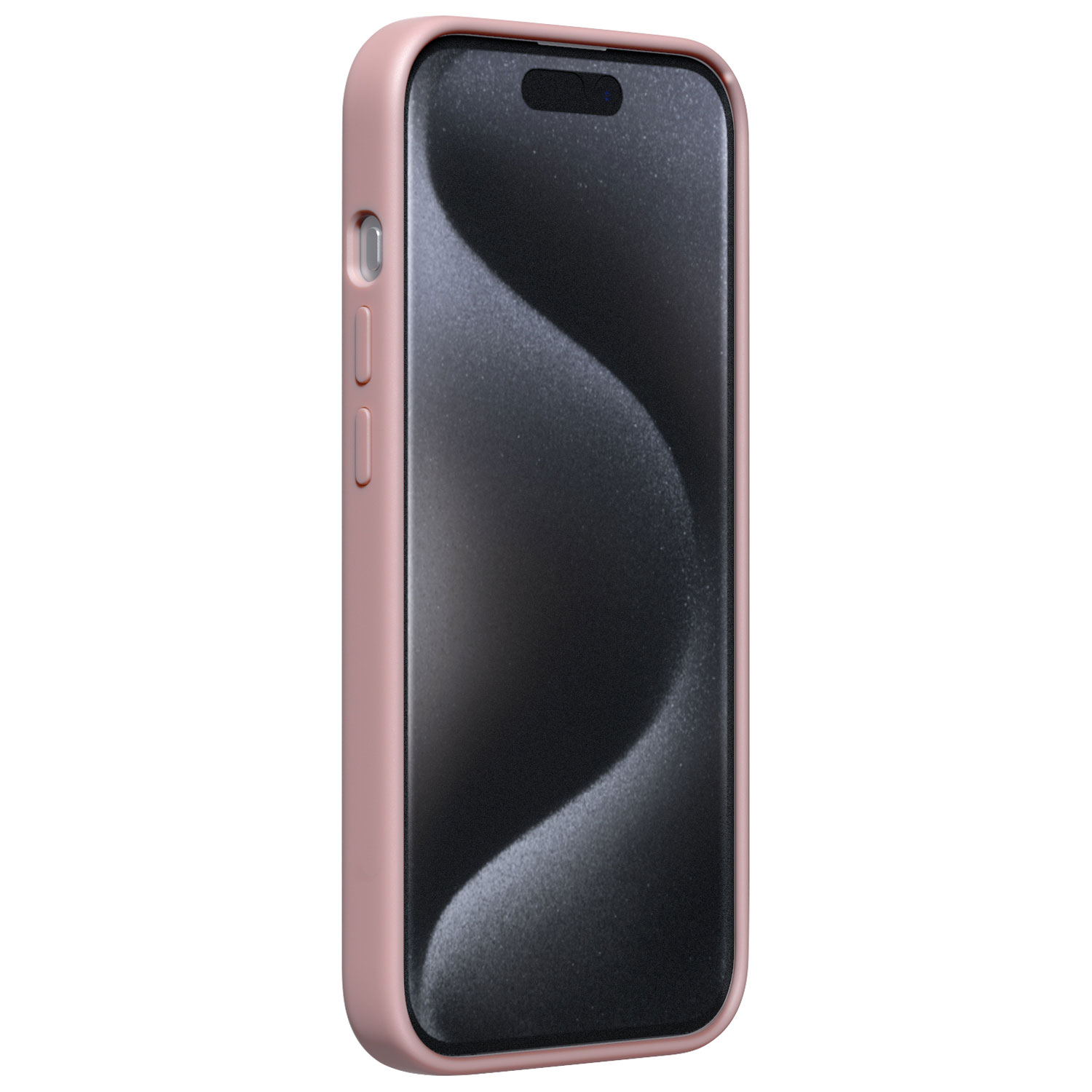 Étui rigide ajusté en silicone Sensor d'Incipio avec protecteur de lentille pour iPhone 15 Pro - Rose fard