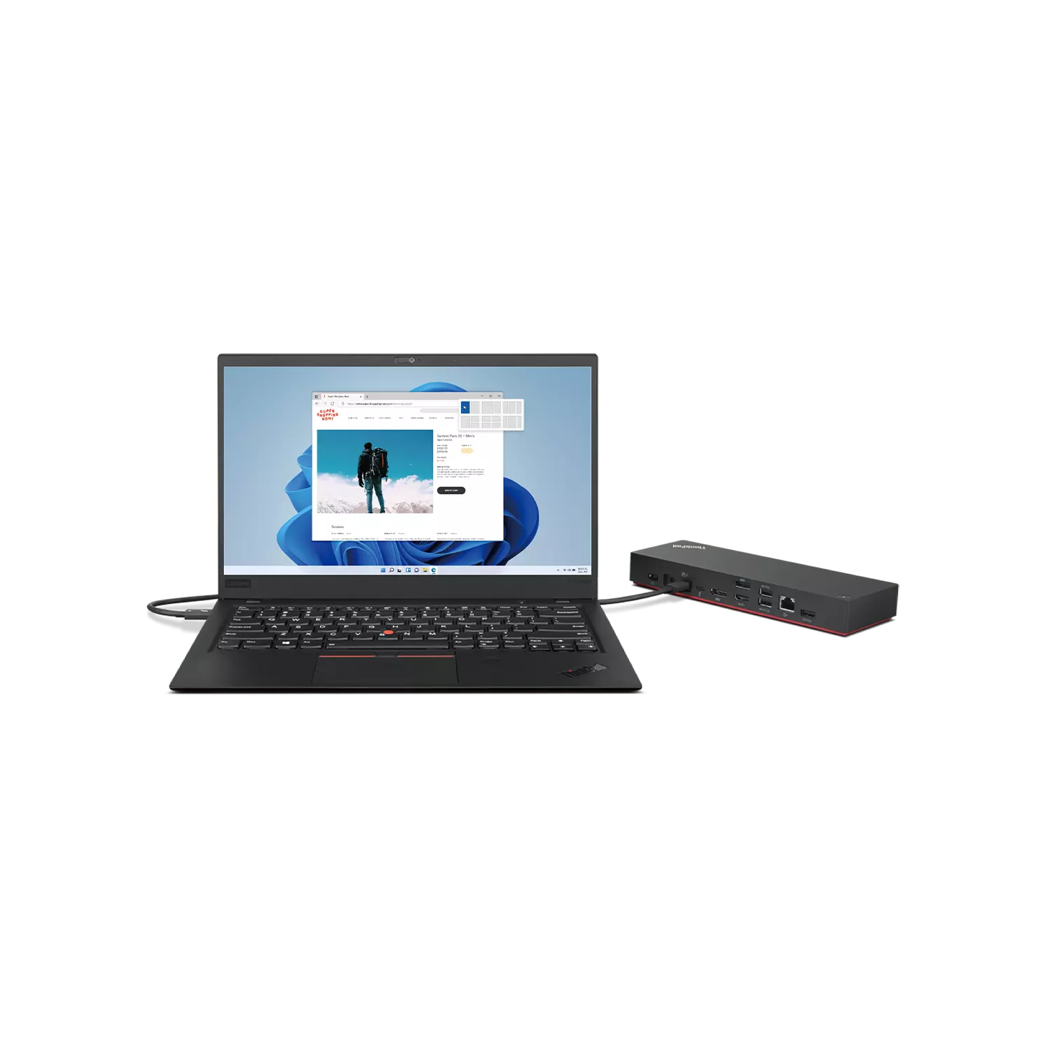 Lenovo ThinkPad Universal Thunderbolt 4 Dock - Black, Red