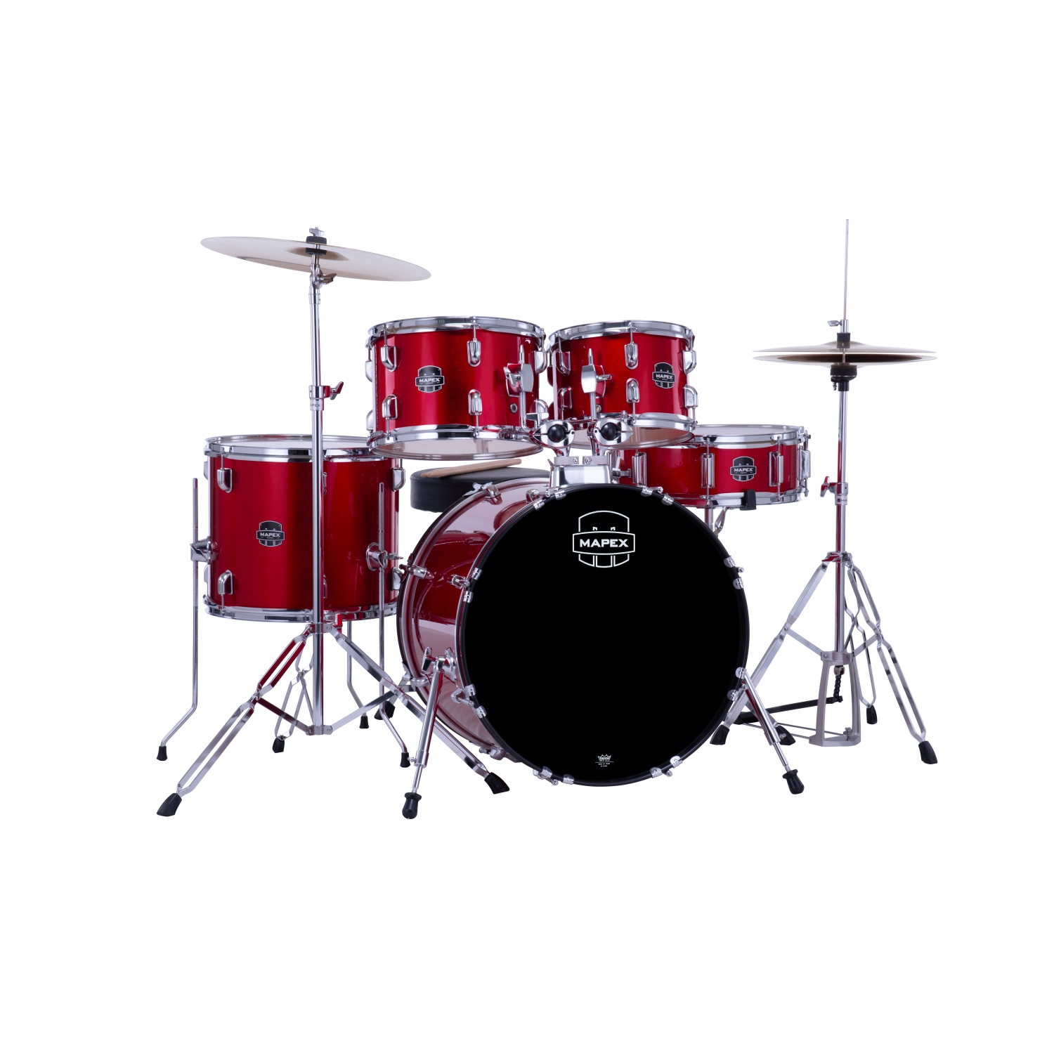 Mapex Comet 5-Piece Drum Kit with Cymbals and Hardware - Infra Red