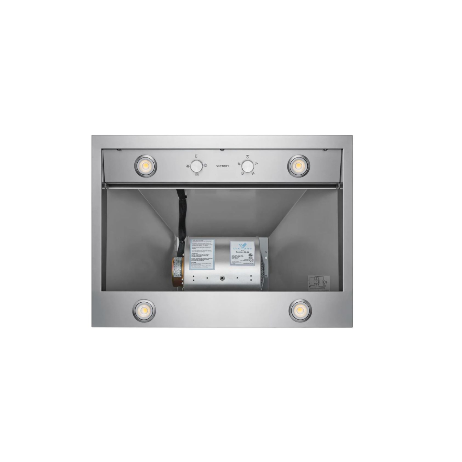 Victory 30 Inch 750 CFM Wall Mount Range Hood in Stainless Steel