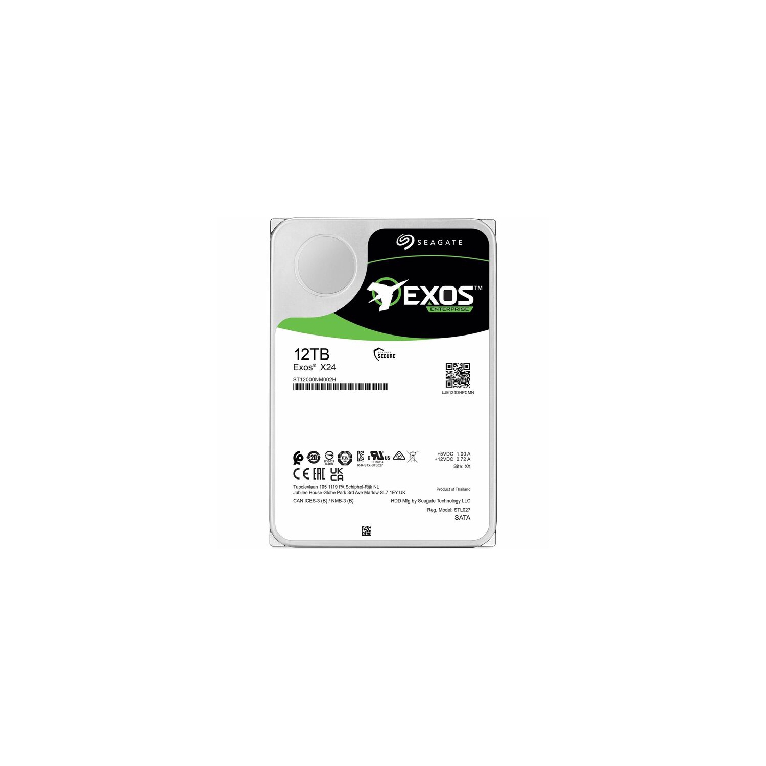 Seagate ST12000NM002H Exos X24 ST12000NM002H Hard Drive