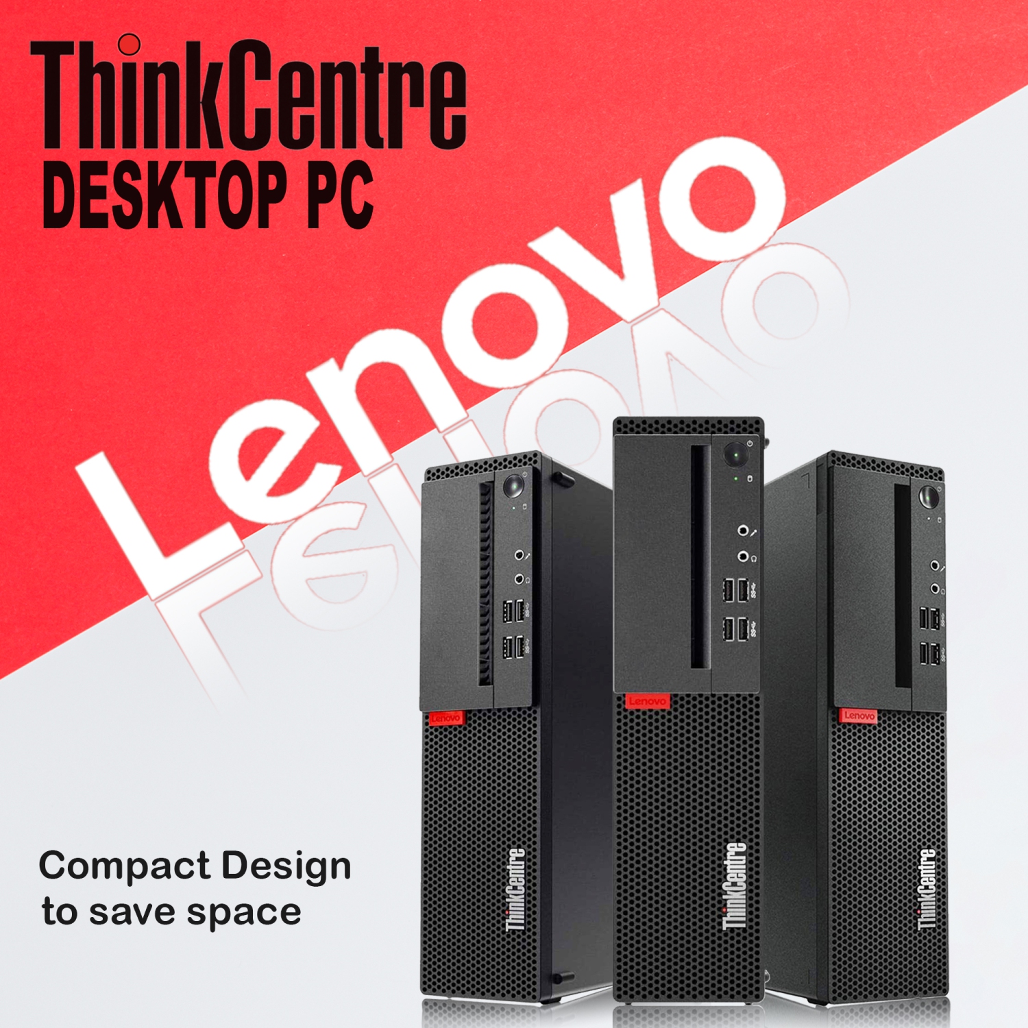 Remis à neuf - Ordinateur ThinkCentre SFF Windows 11 Pro Business de Lenovo - Hexa-Core i5 8ᵉ gén d'Intel - Mémoire vive DDR4 32&nbsp;Go - Disque SSD