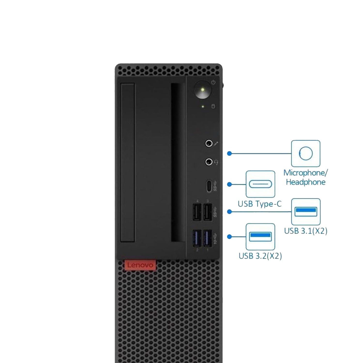 Remis à neuf - Ordinateur ThinkCentre SFF Windows 11 Pro Business de Lenovo, processeur hexacoeur i5 d'Intel 8ᵉ gén 16 Go, mémoire vive DDR4,