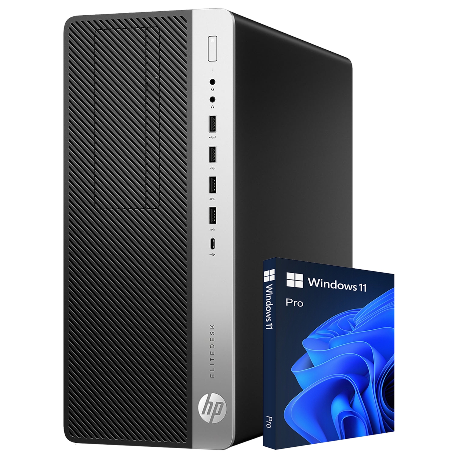 Refurbished - HP Computers EliteDesk Windows 11 Pro Business Desktop Tower | Intel i5 8500 Hexa-Core Processor | 16GB DDR4 RAM | 512GB NVMe SSD |