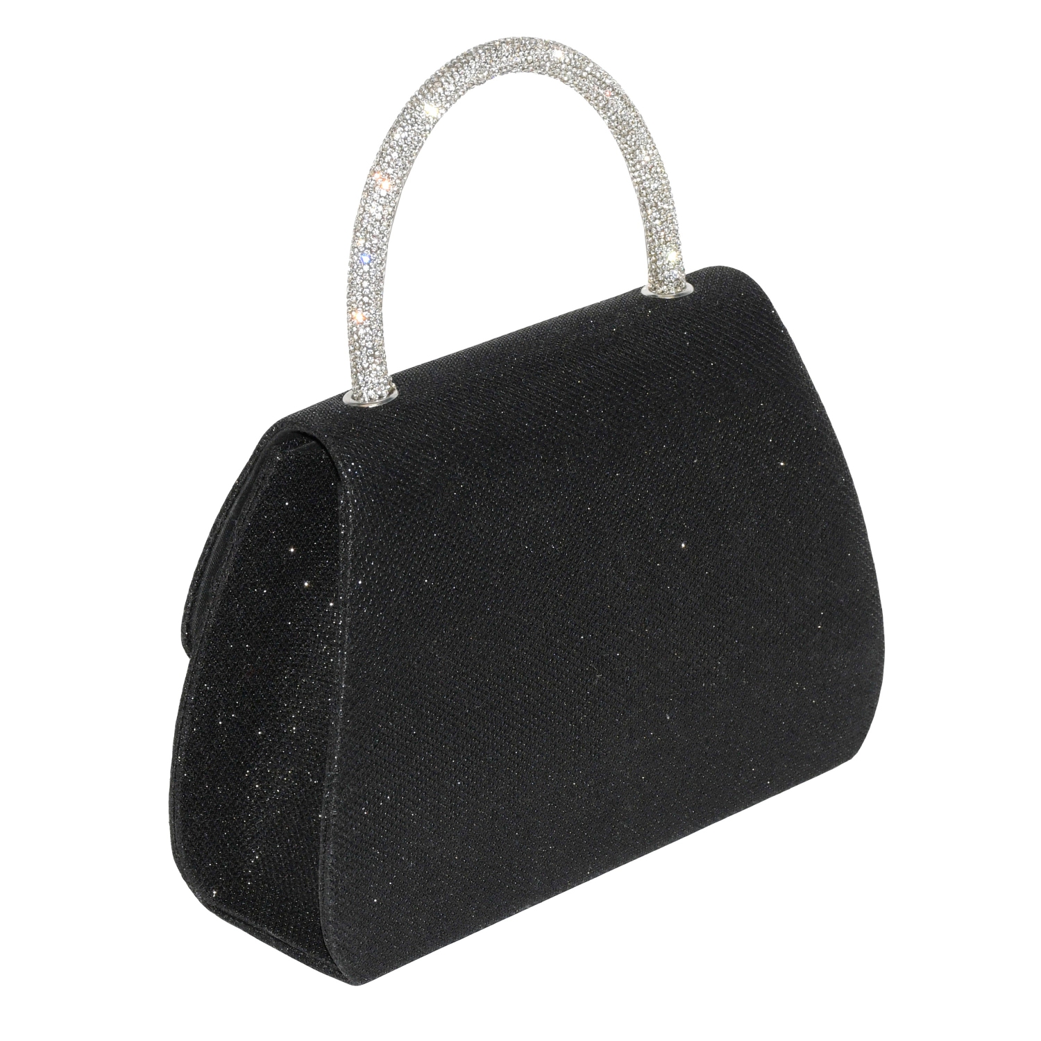 Club Rochelier Ladies' Evening Bag with Glitter Handle and Bow