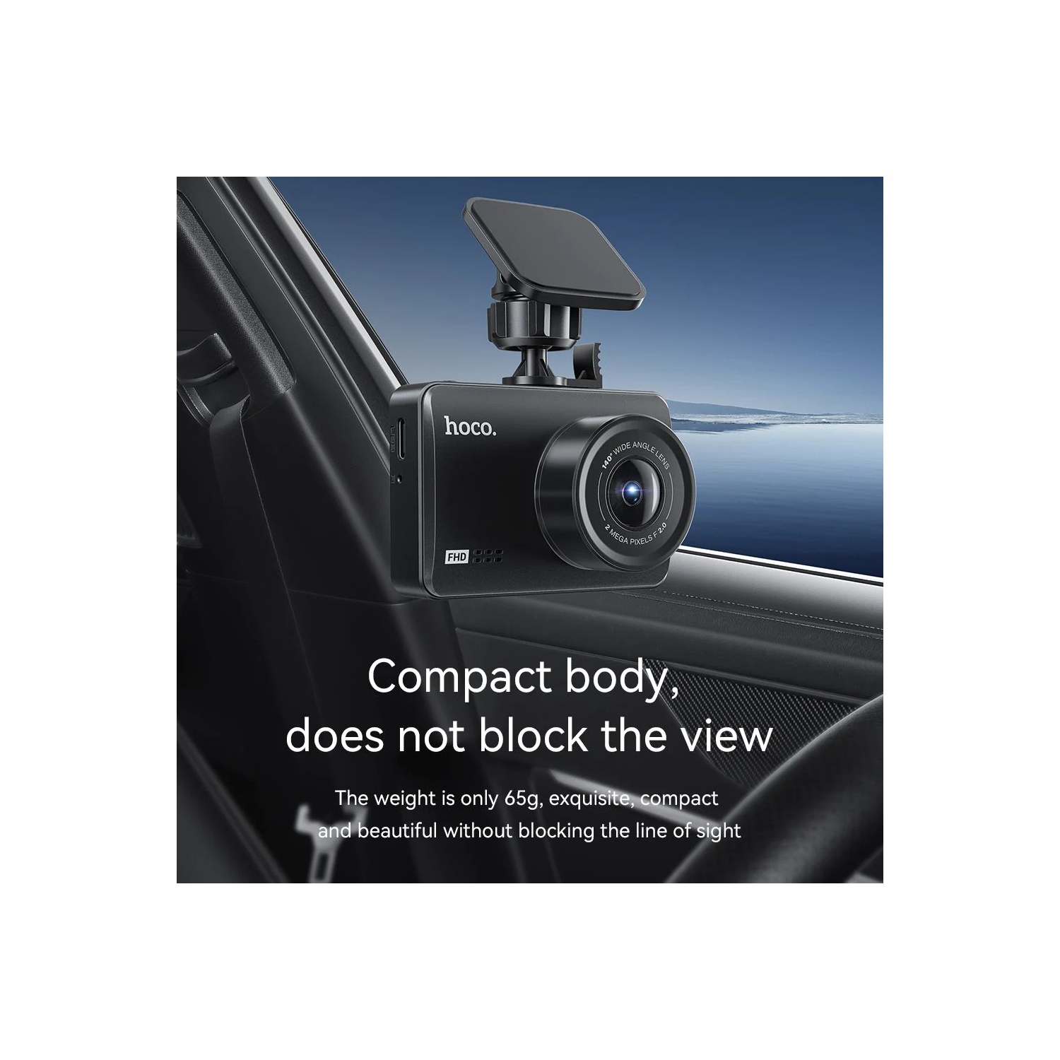 Enregistreur de conduite HD à deux canaux caméra de tableau de bord avant et arrière avec écran