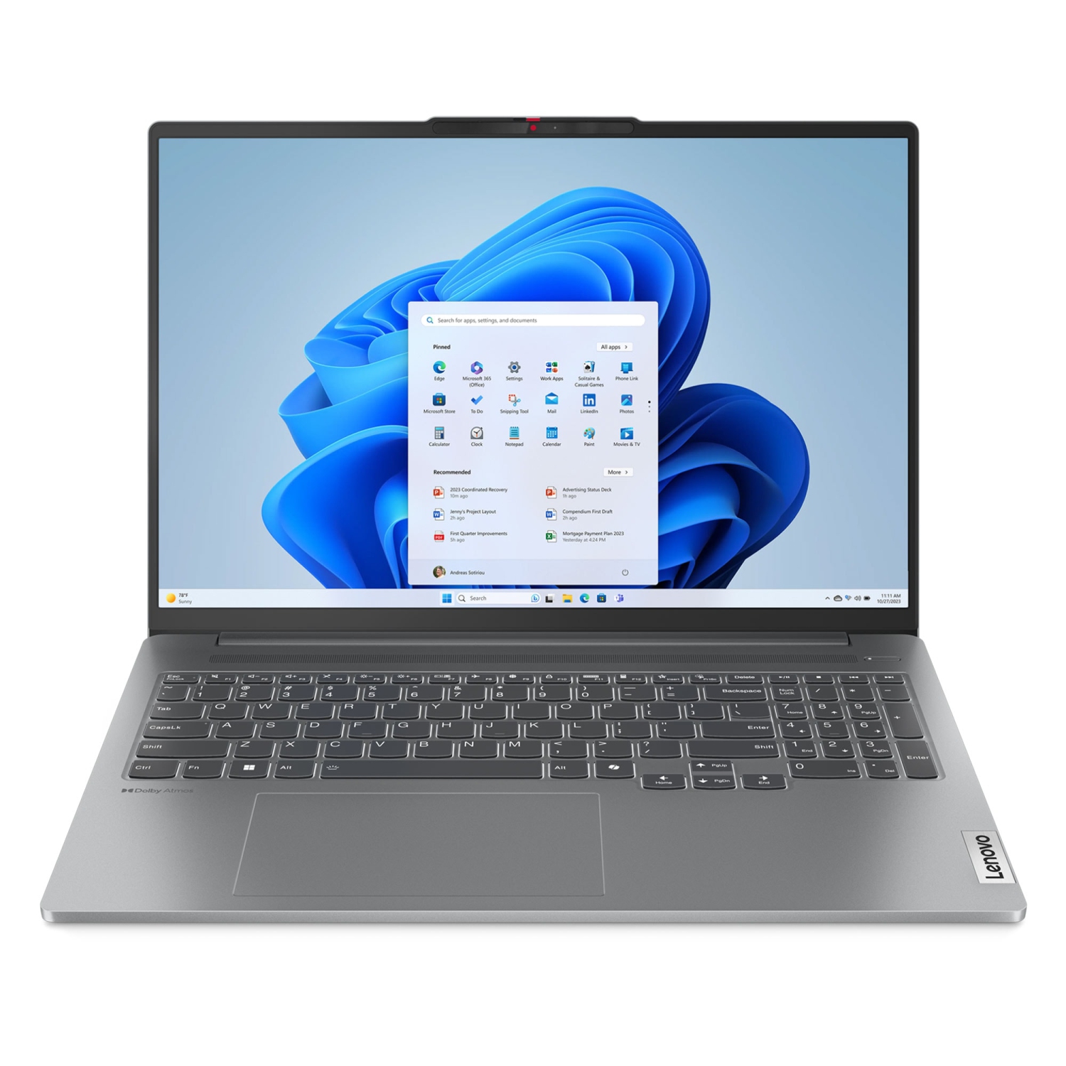 Lenovo IdeaPad Pro 5 Laptop, 16" 120Hz, Ryzen 5 8645HS, 16GB, 512GB SSD