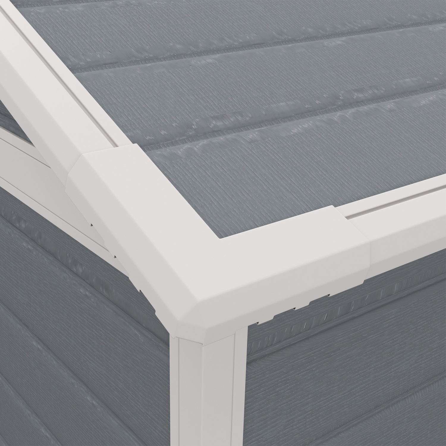 Étagère de rangement extérieure Outsunny en plastique, 6 x 4,5 pi, range-outils de jardin verrouillable avec portes doubles et évents pour cour