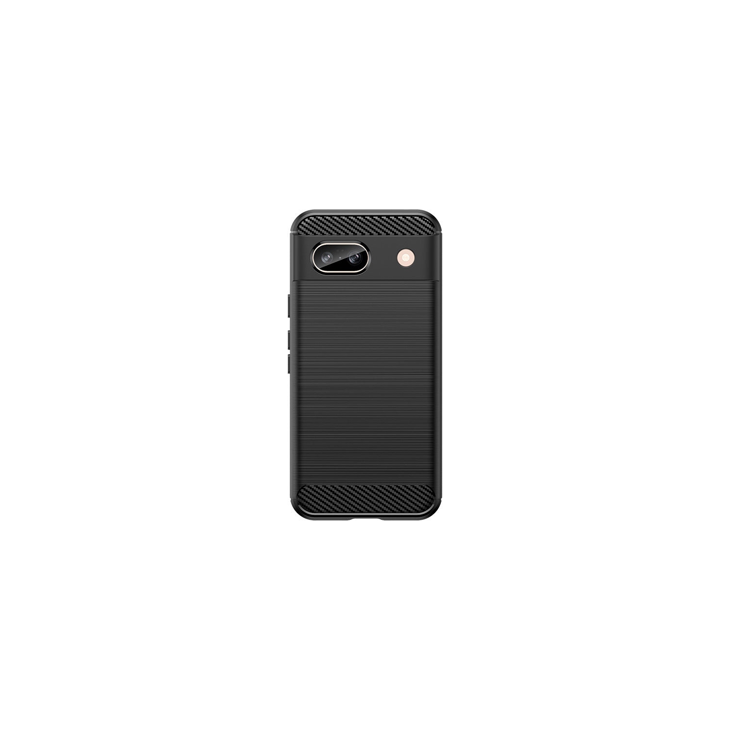 PANDACO Black Brushed Metal Case for Google Pixel 8a