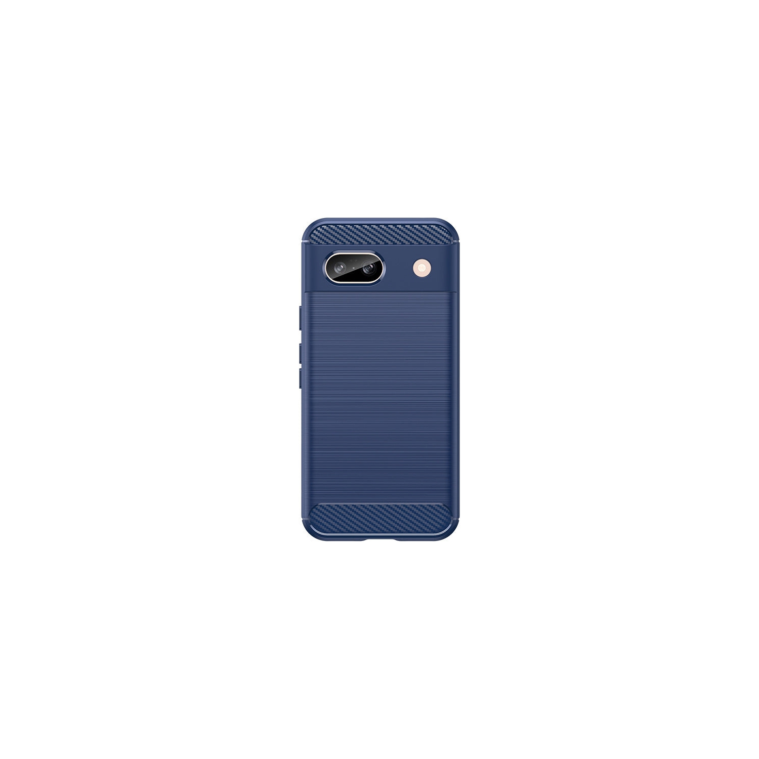 PANDACO Navy Brushed Metal Case for Google Pixel 8a