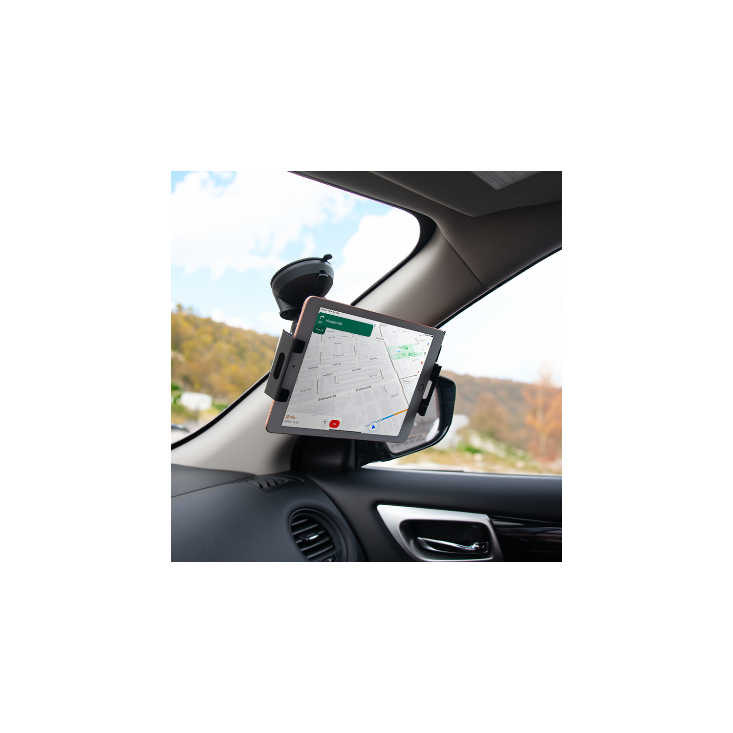 Quick Lock Single Suction Cup iPad & Tablet Holder