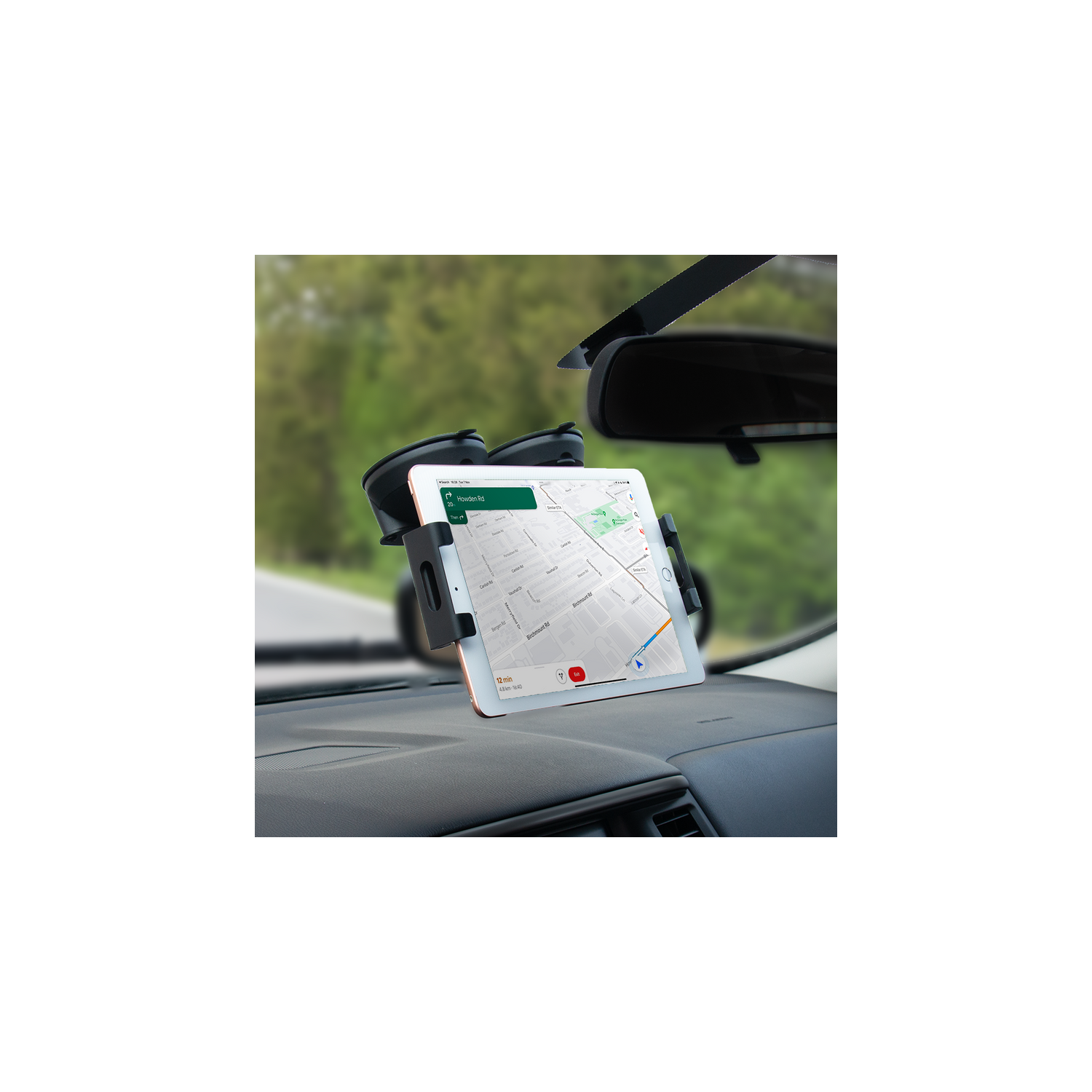 Support à double ventouse pour iPad et tablette Quick Lock