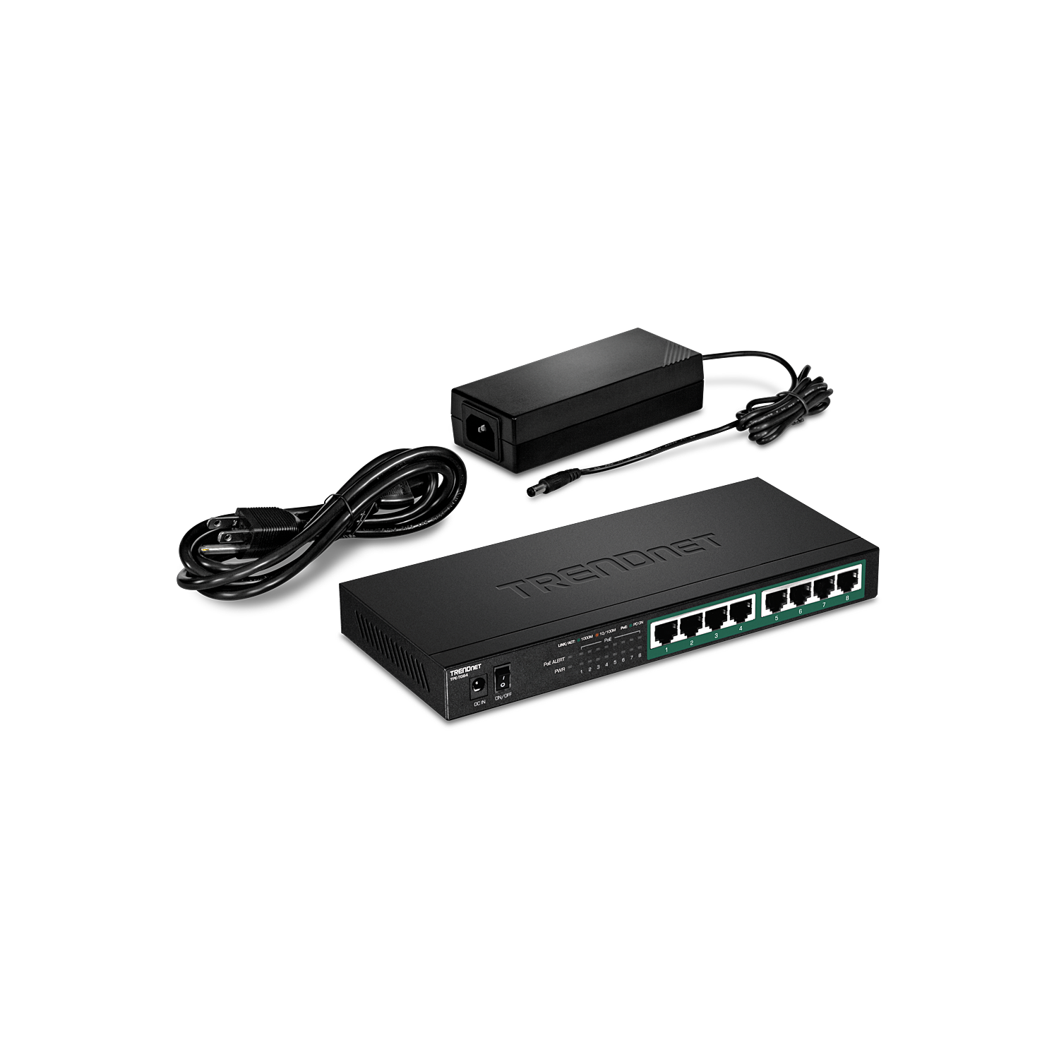 TRENDnet 8-Port Gigabit PoE+ Switch -