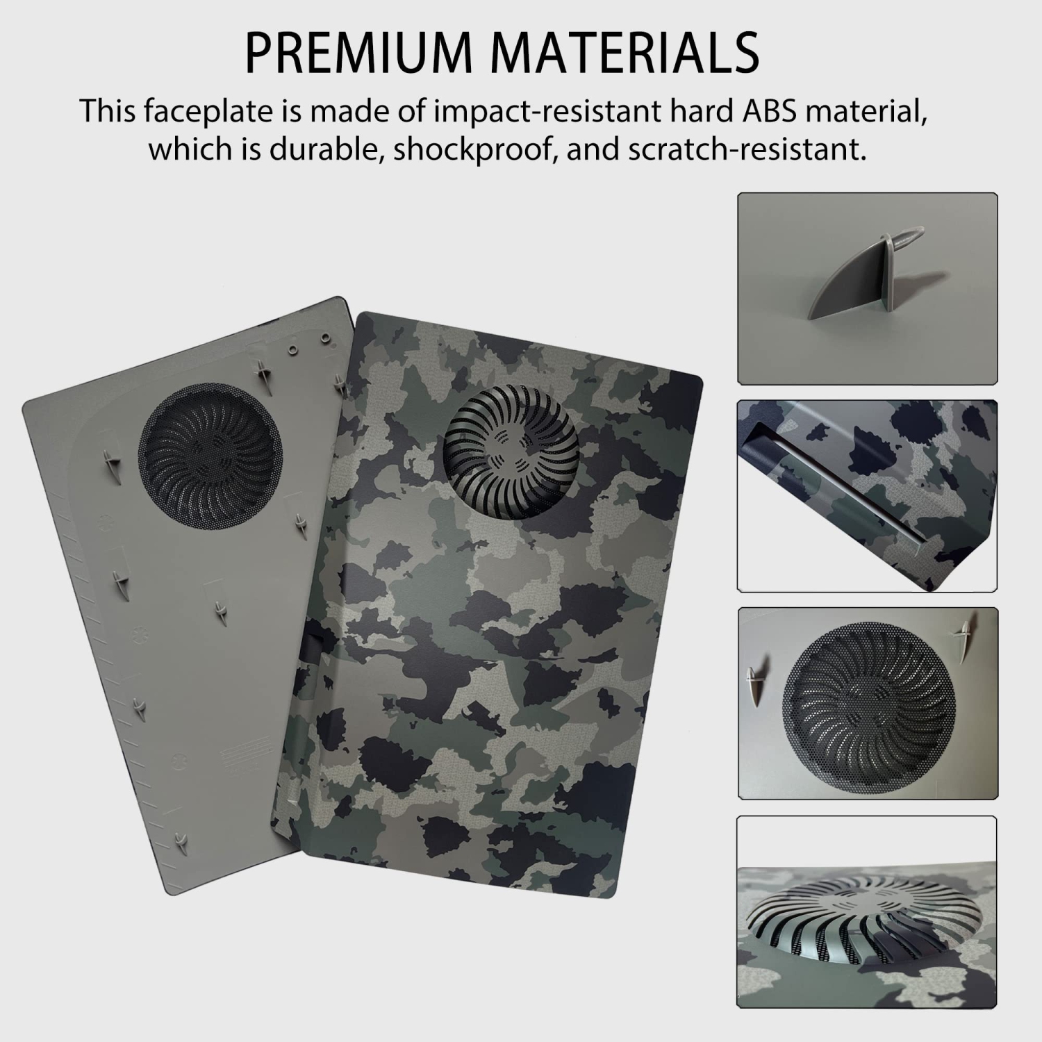 PS5 façade avec bande lumineuse RVB et filtre à poussière pour évents de refroidissement effets LED Light Ring console Cover pour PlayStation 5 Disc