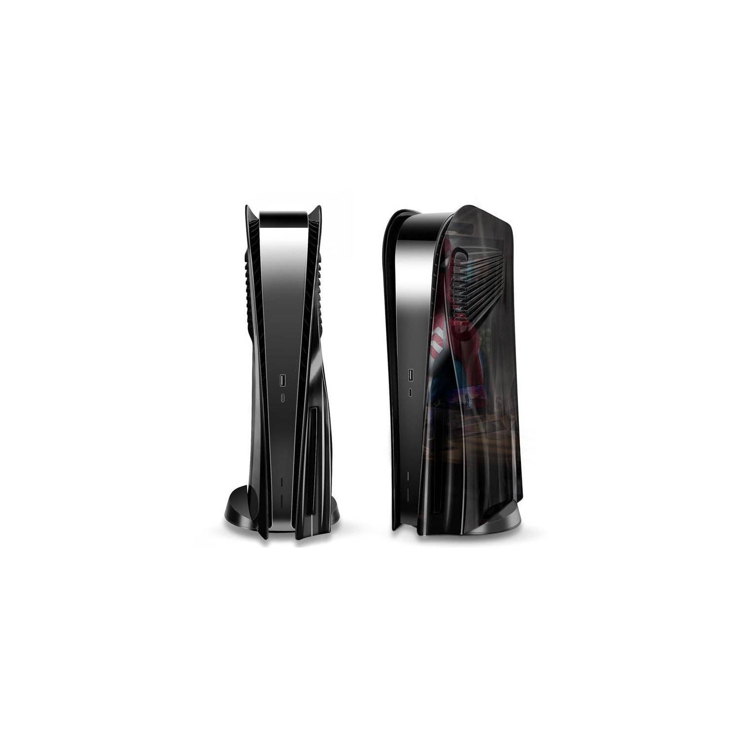 Cover Plates for Console Disc Edition, Accessories Face Plates Side Shell with Cooling Fan Vents, Hard Shockproof Protective Custom Dust Skin Covers