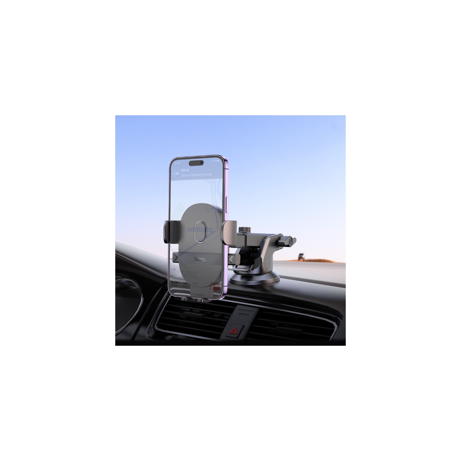 Dashboard Windshield Mount Sticky Suction Cup Car Cell Phone Holder for iPhone Samsung Smartphones