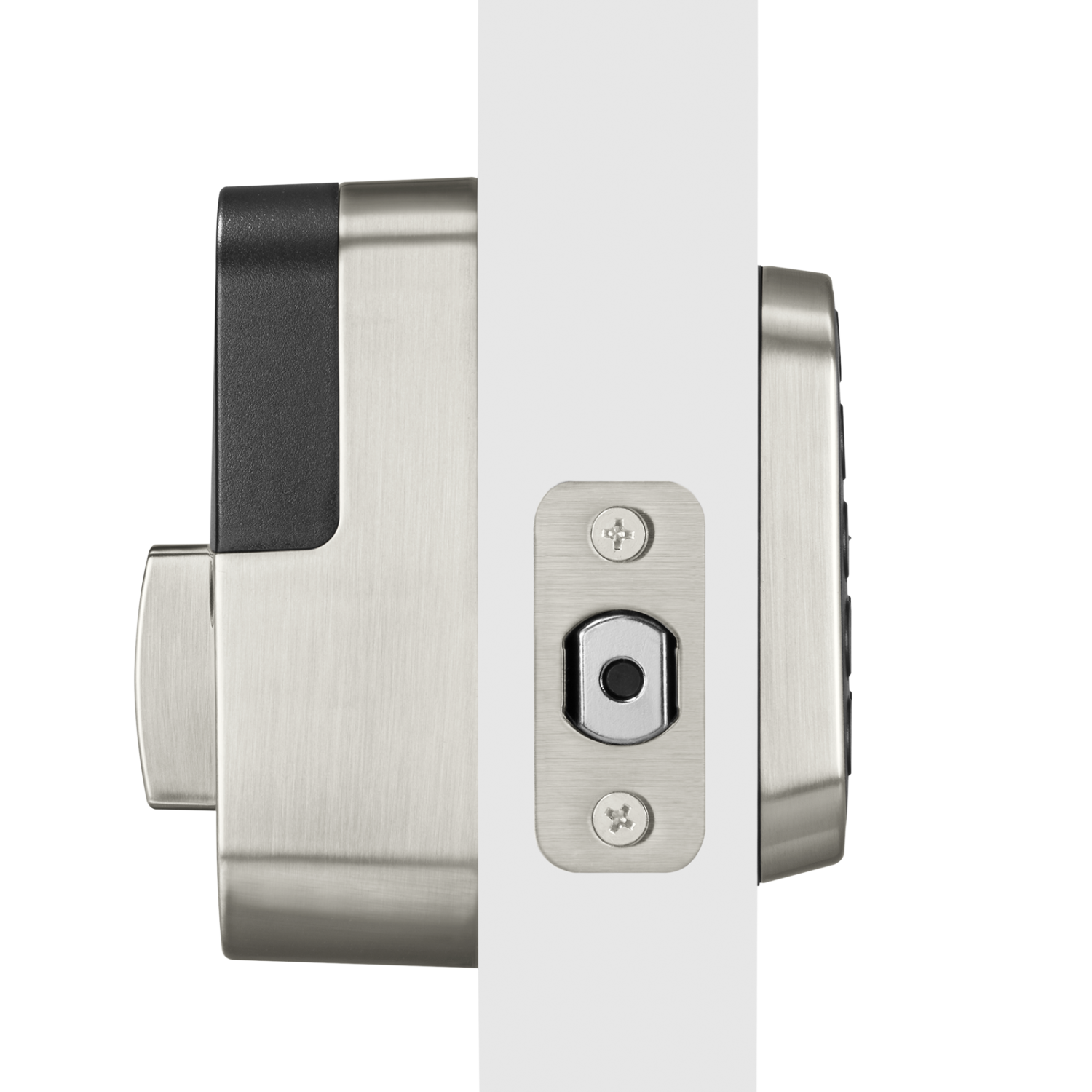 Serrure assure Lock 2 avec pavé numérique sans clé et Bluetooth de Yale en nickel satiné