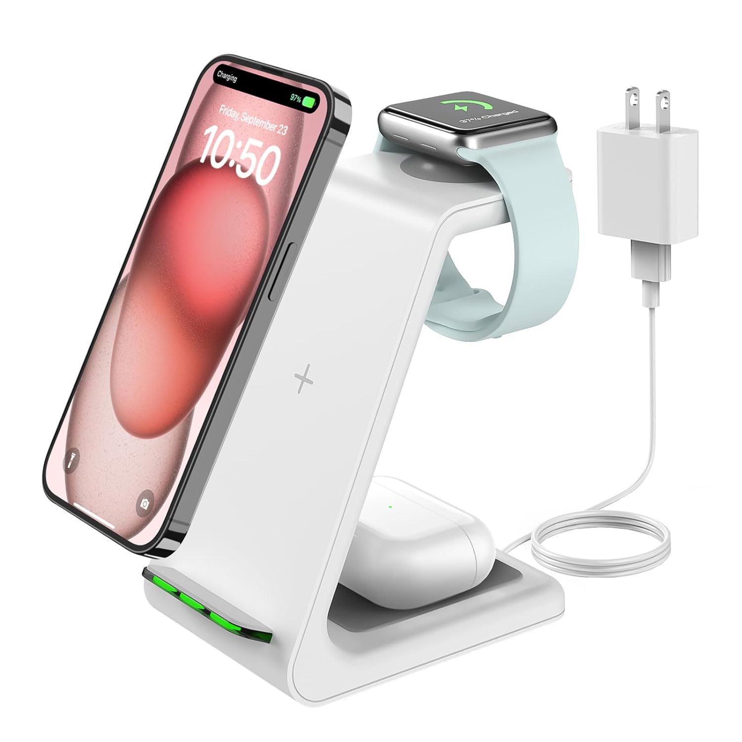 3-in-1 Wireless Charging Stand for iPhone 15/14 Pro Max/14 Pro/14 