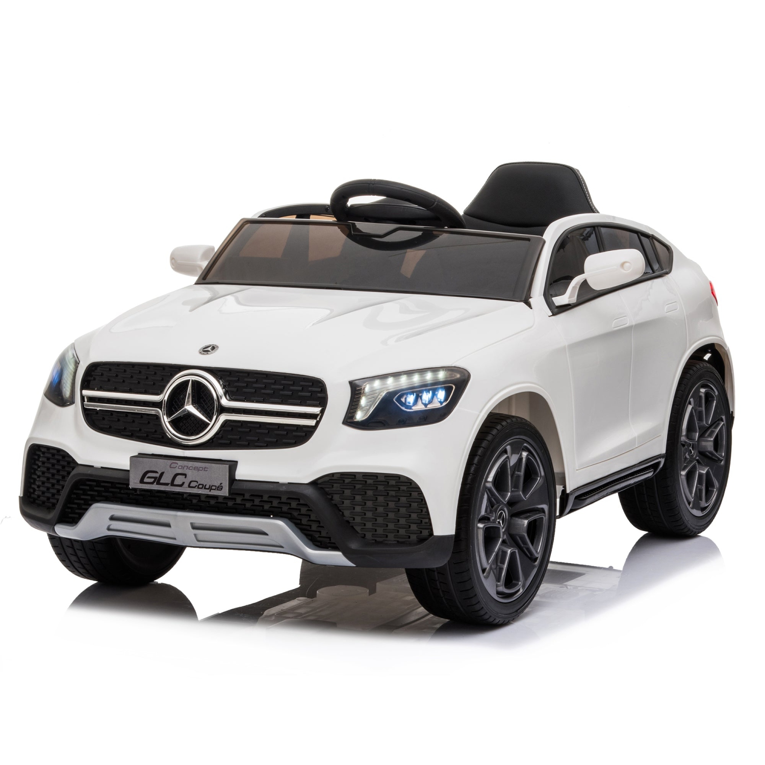 2024 12&nbsp;V Mercedes-Benz GLC Coupe Kids Ride on Cars avec pneus en caoutchouc de siège en cuir télécommandés