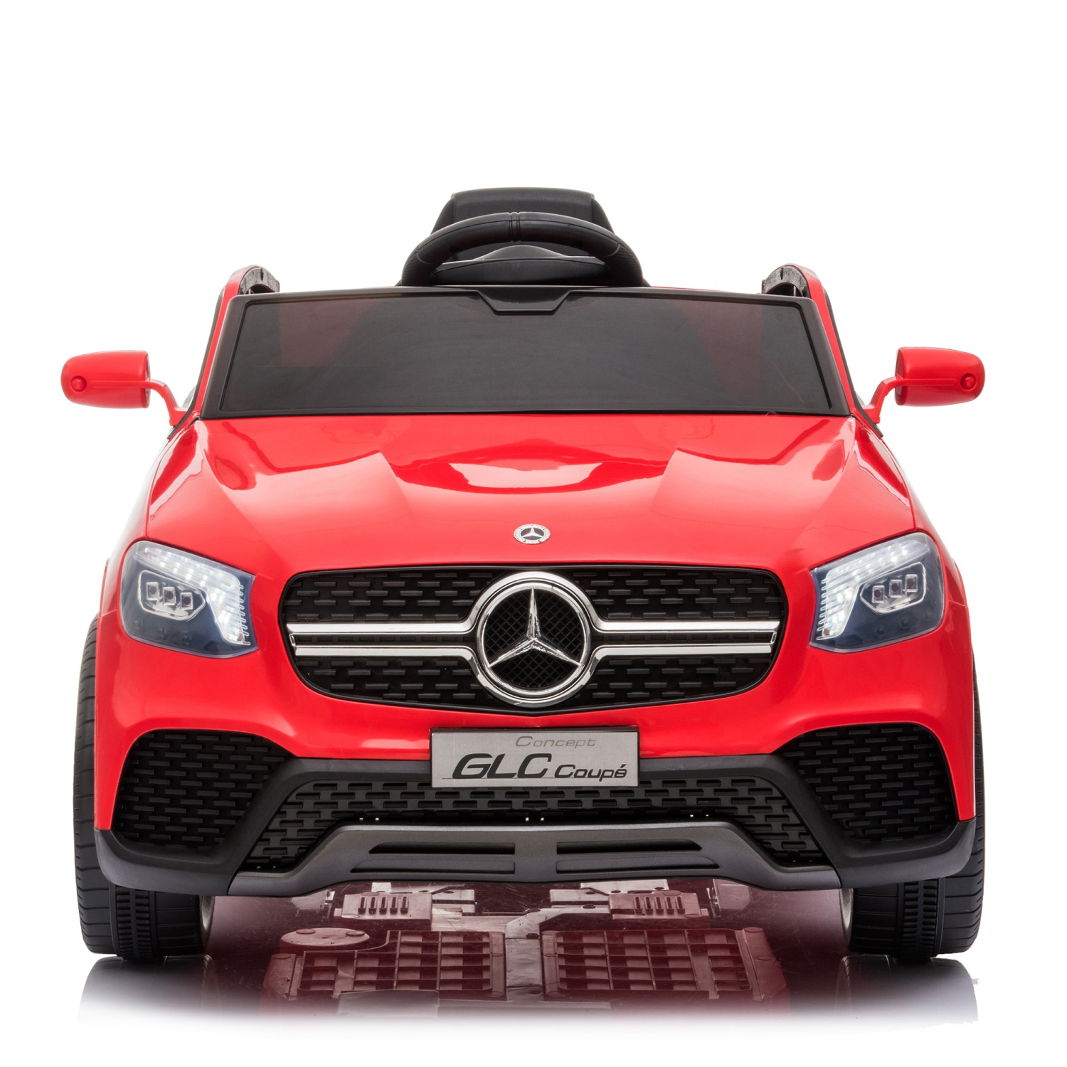 2024 12&nbsp;V Mercedes-Benz GLC Coupe Kids Ride on Cars avec pneus en caoutchouc de siège en cuir télécommandés