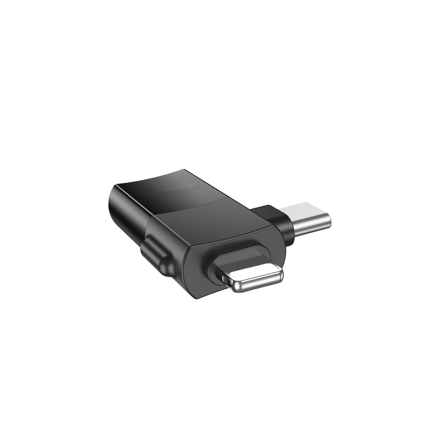 Adaptateur mâle Lightning/USB-C mâle vers USB-A femelle double OTG Connector
