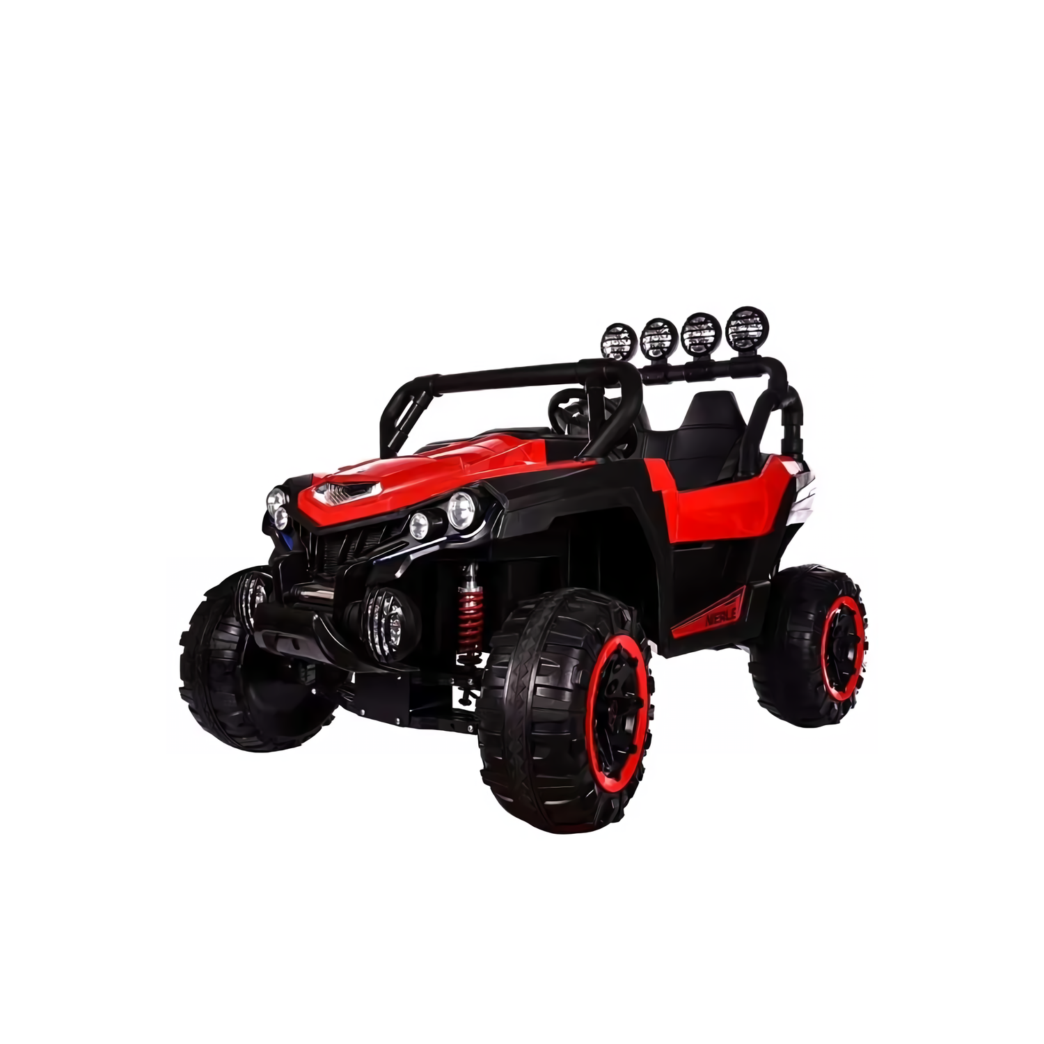 VUTT Super Shock 24&nbsp;V 4x4 à 2 places pour enfants, pneus en caoutchouc améliorés, sièges en cuir avec télécommande