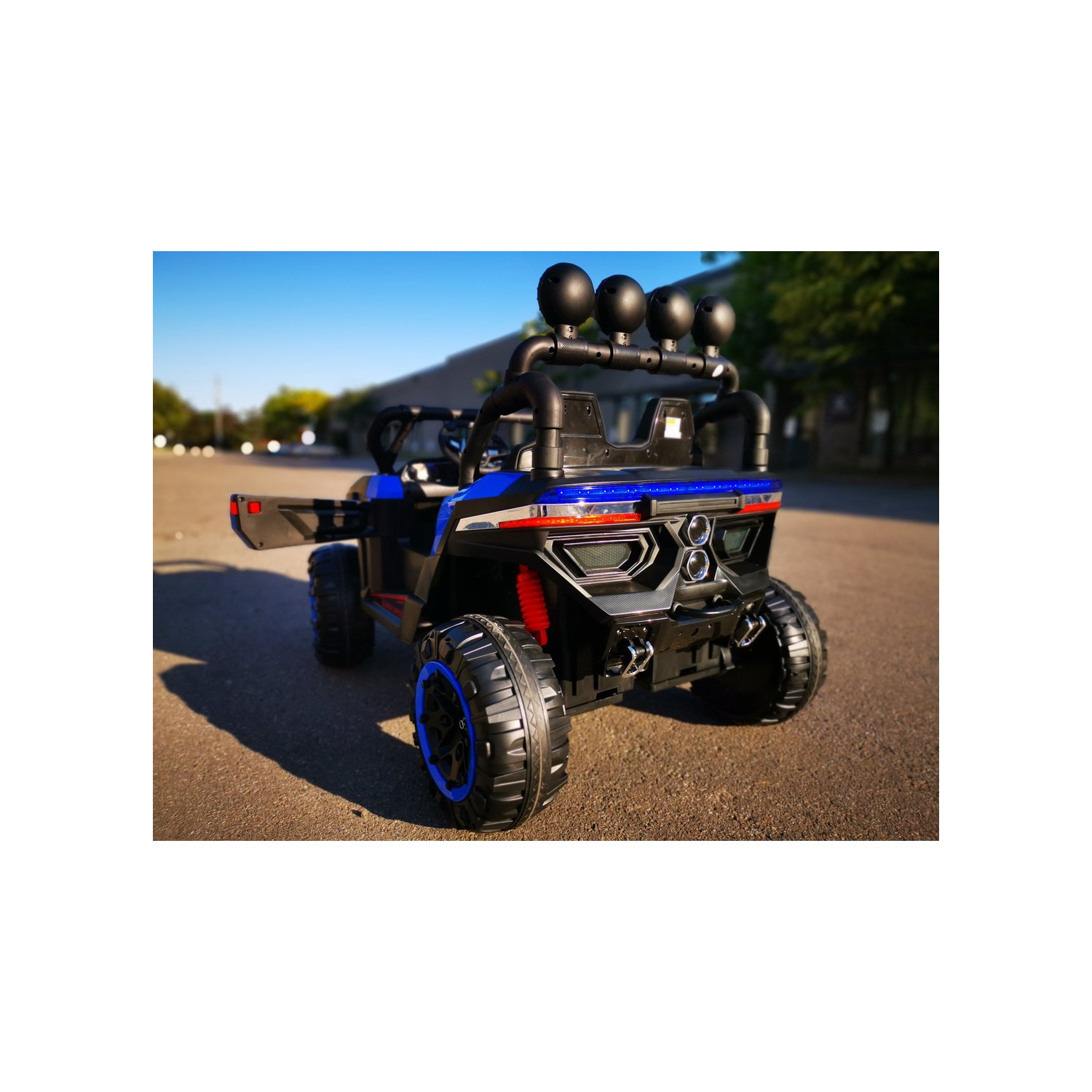 Super Shock 24V UTV 4x4 Kids Ride-On 2-Seater Car, Upgraded Rubber Tires, Leather Seats With Remote Control