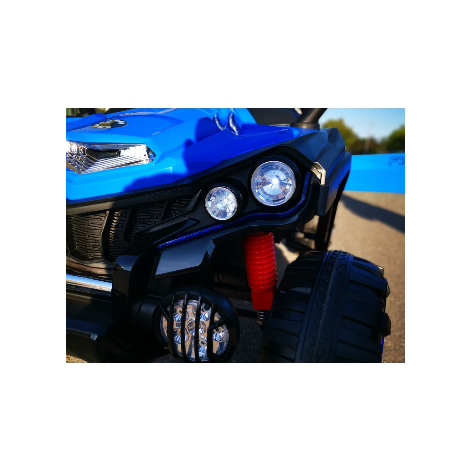 Super Shock 24V UTV 4x4 Kids Ride-On 2-Seater Car, Upgraded Rubber Tires, Leather Seats With Remote Control